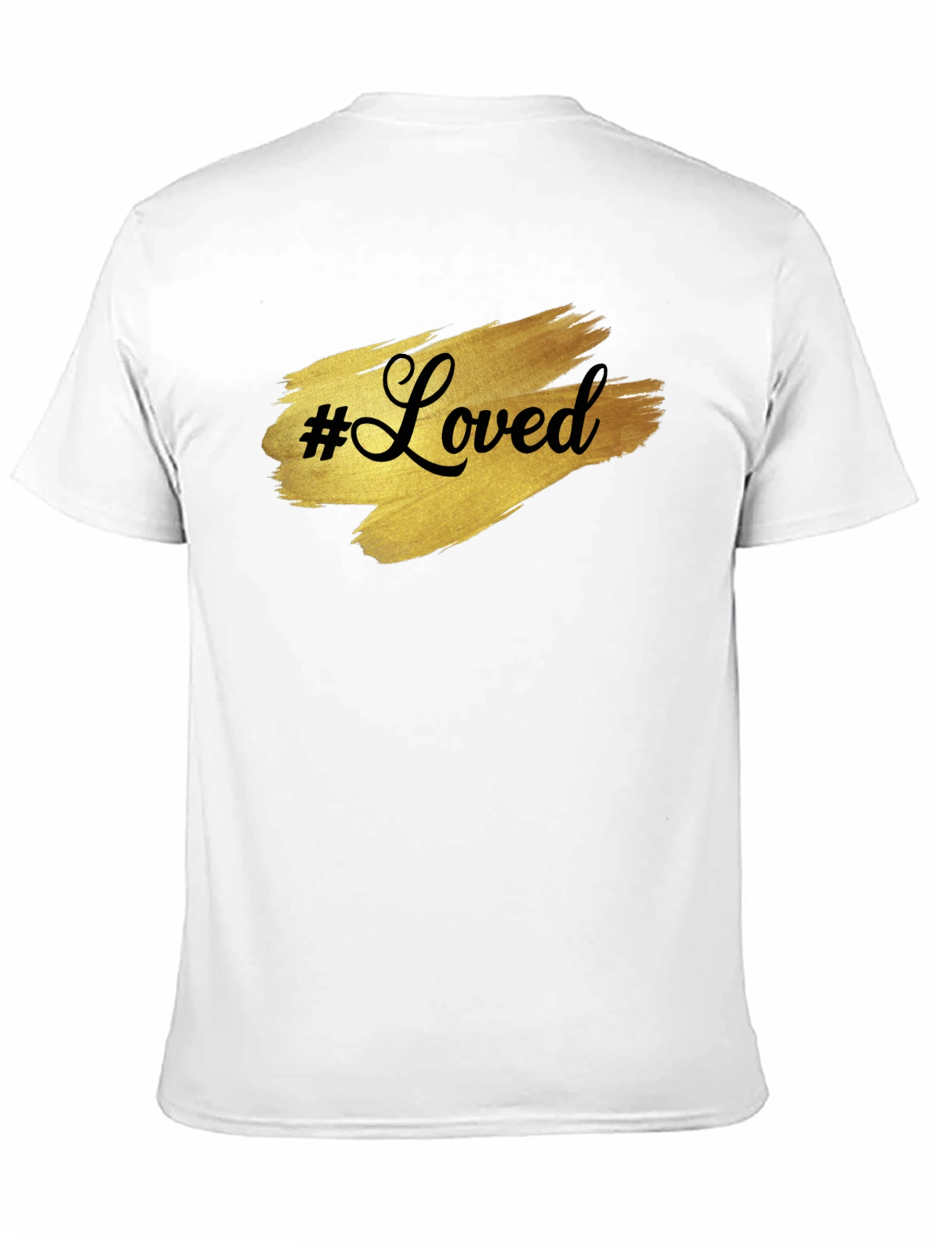 #Loved Graphic Tee - Stylish Black Cotton T-Shirt