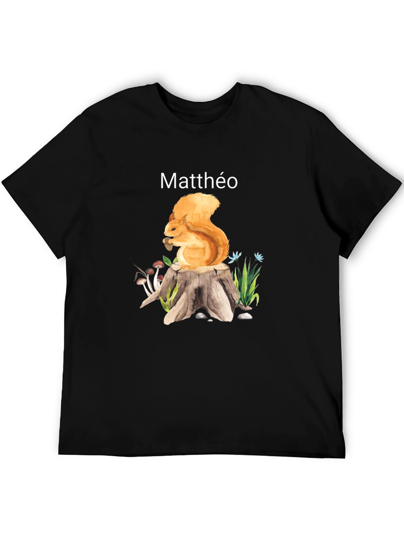 Squirrel Stump T-Shirt - Matthéo Personalized