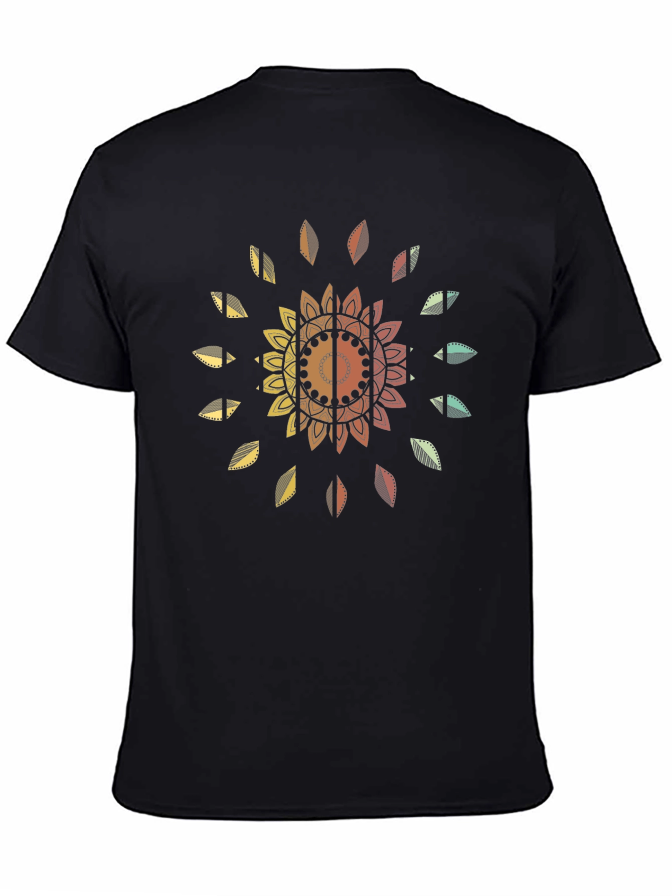 Floral Mandala Graphic Tee - Relaxed Fit