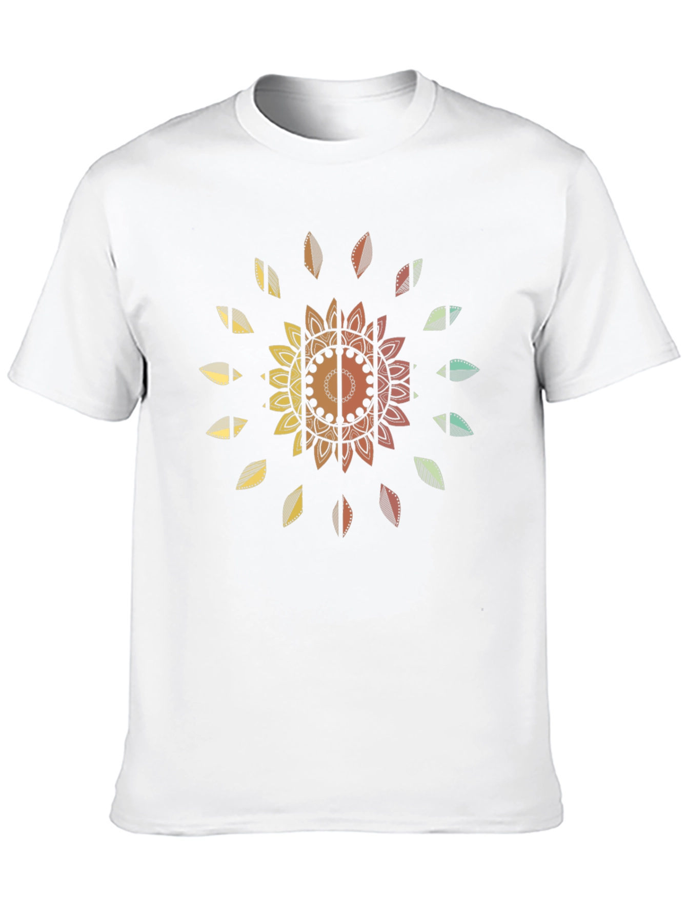 Floral Mandala Graphic Tee - Relaxed Fit