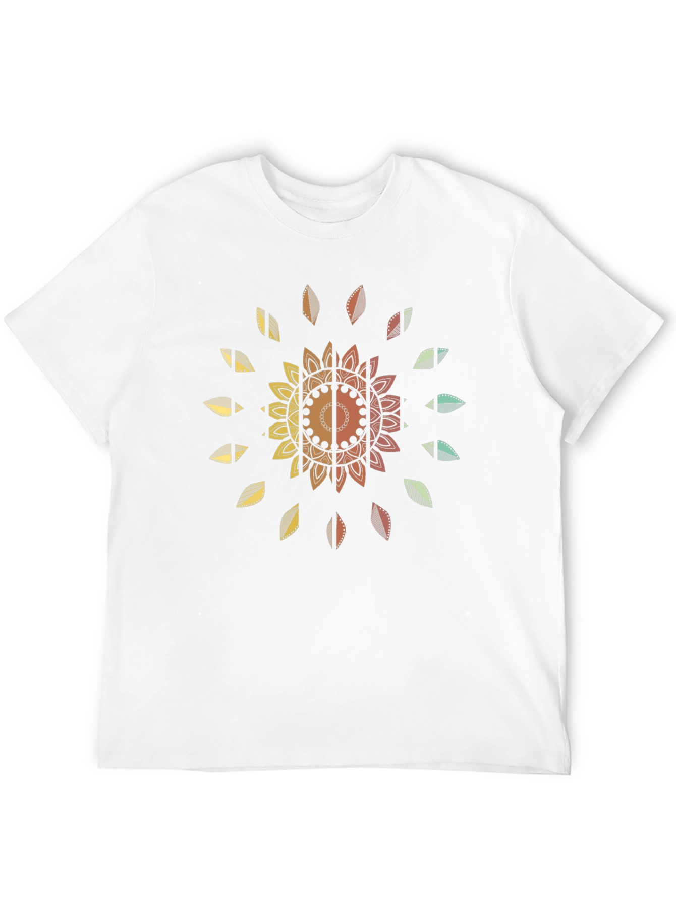 Floral Mandala Graphic Tee - Relaxed Fit