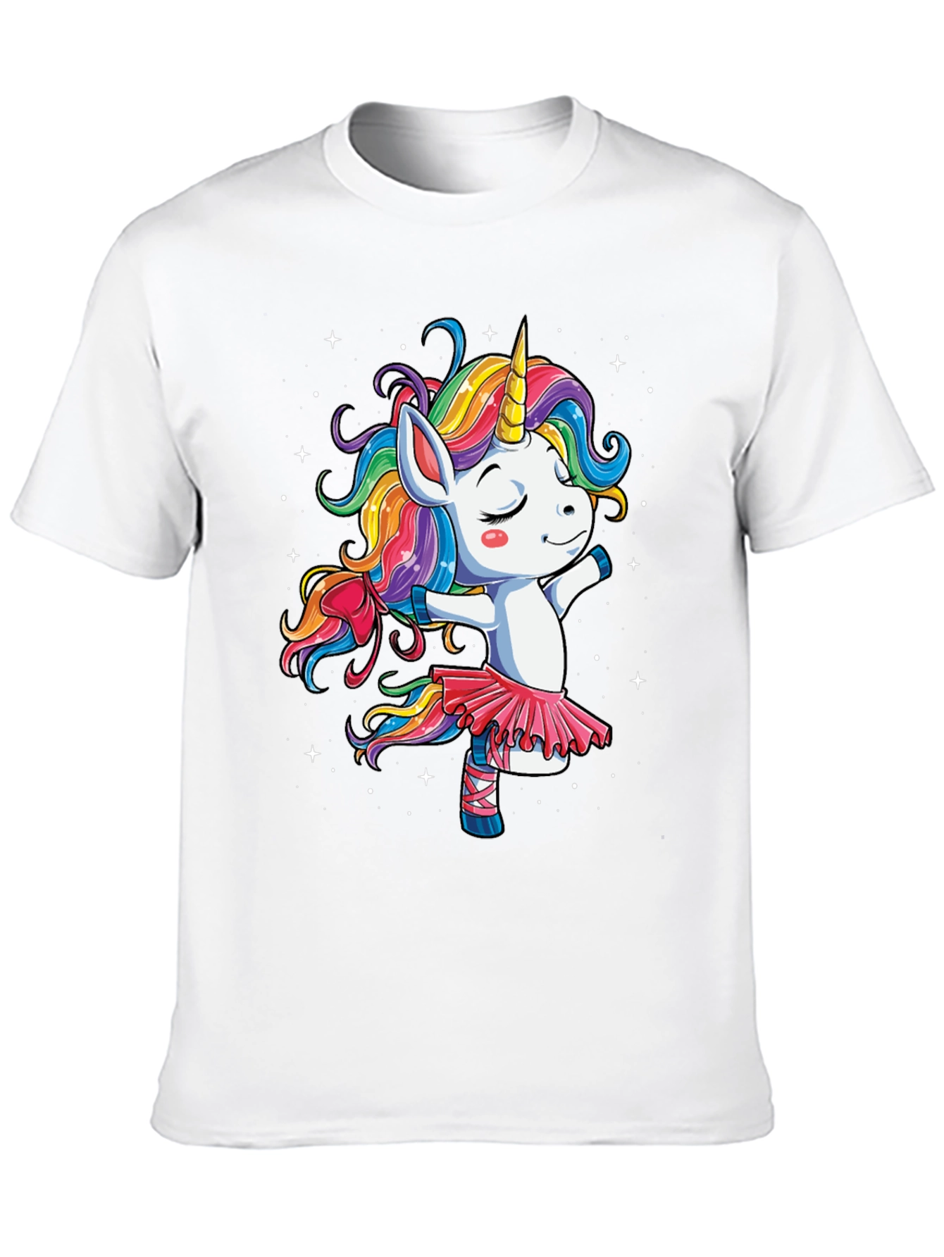 Unicorn Ballerina Black T-Shirt