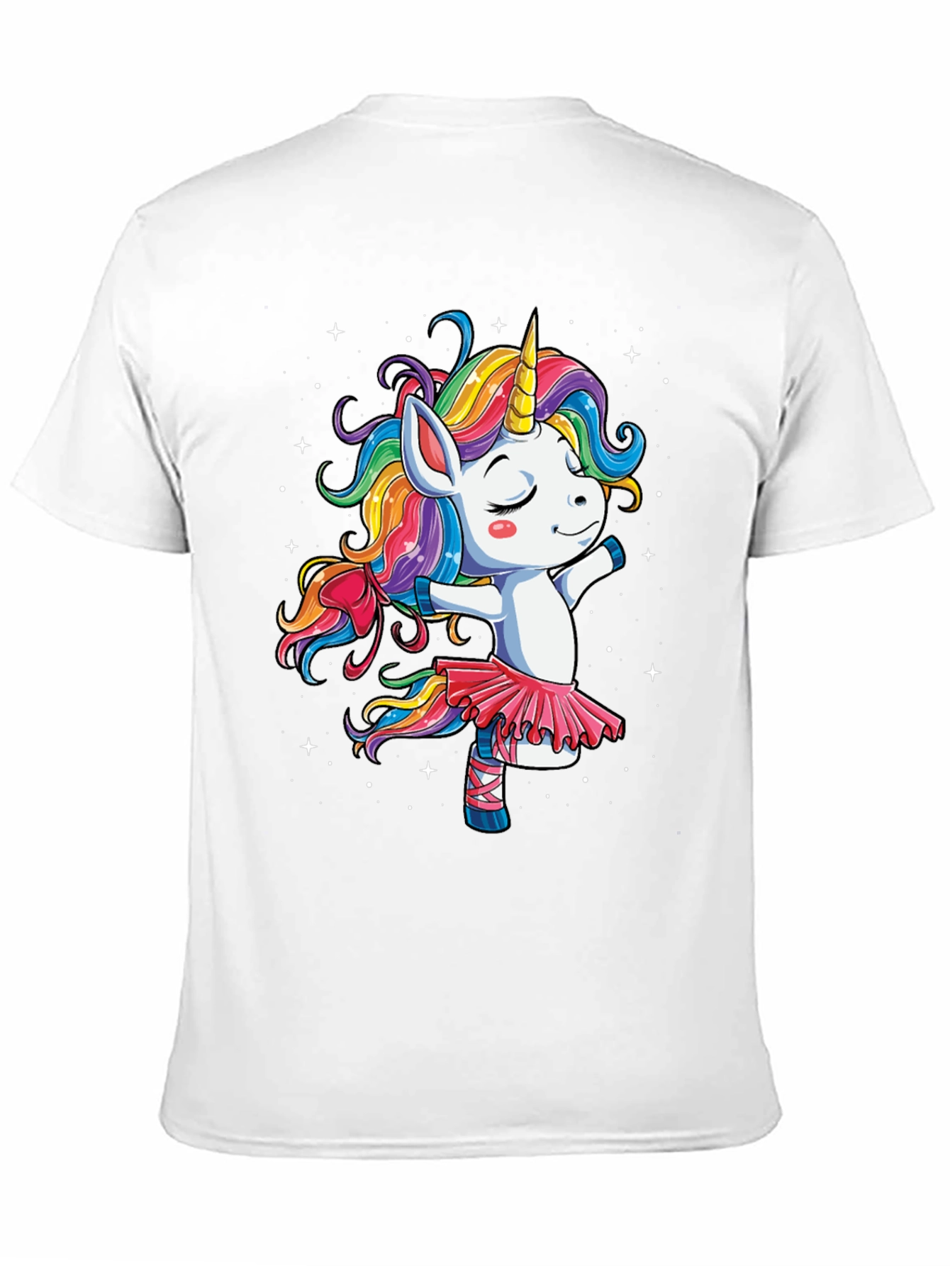 Unicorn Ballerina Black T-Shirt