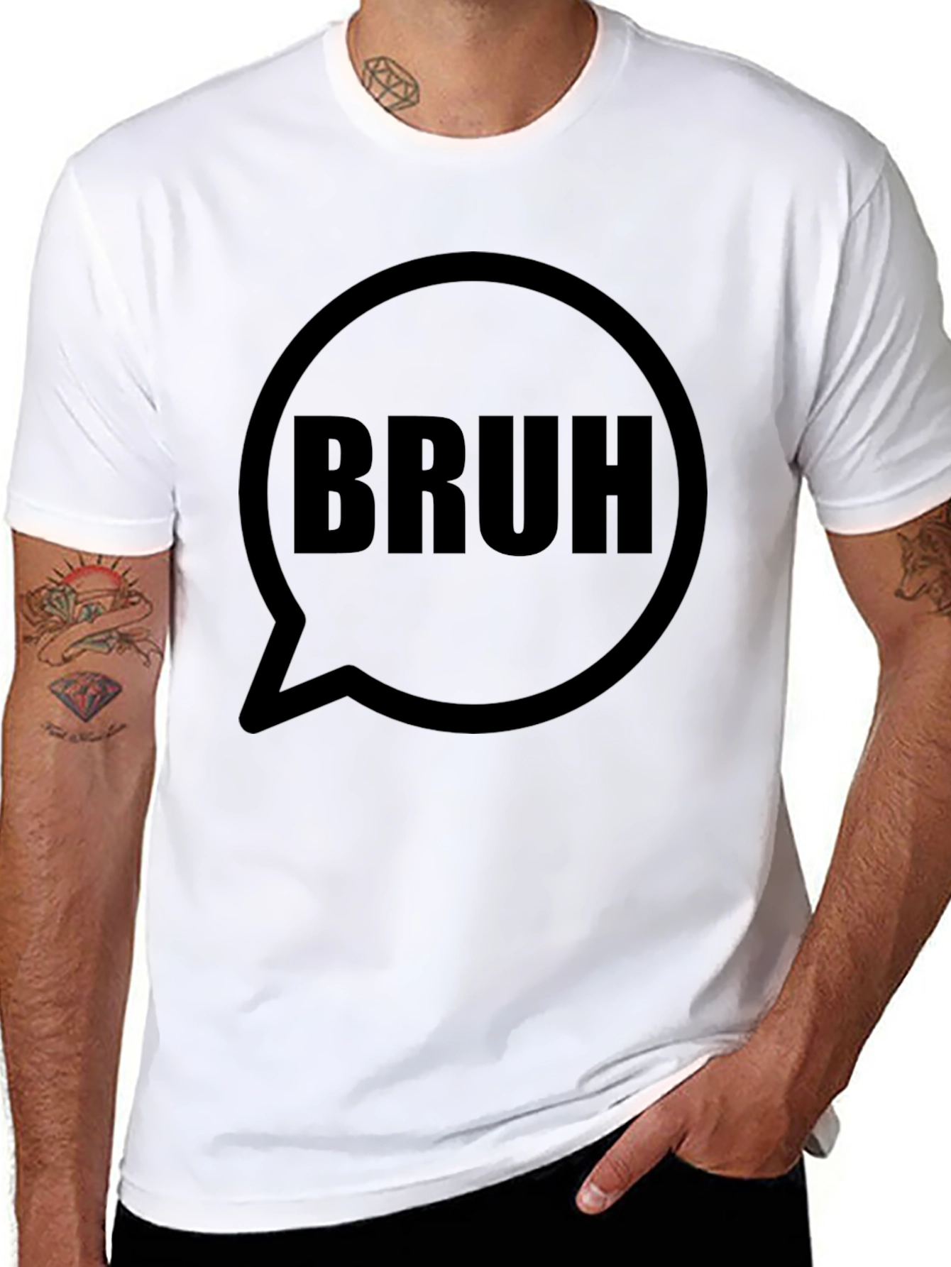 Bruh Graphic T-Shirt - Casual Speak Tee