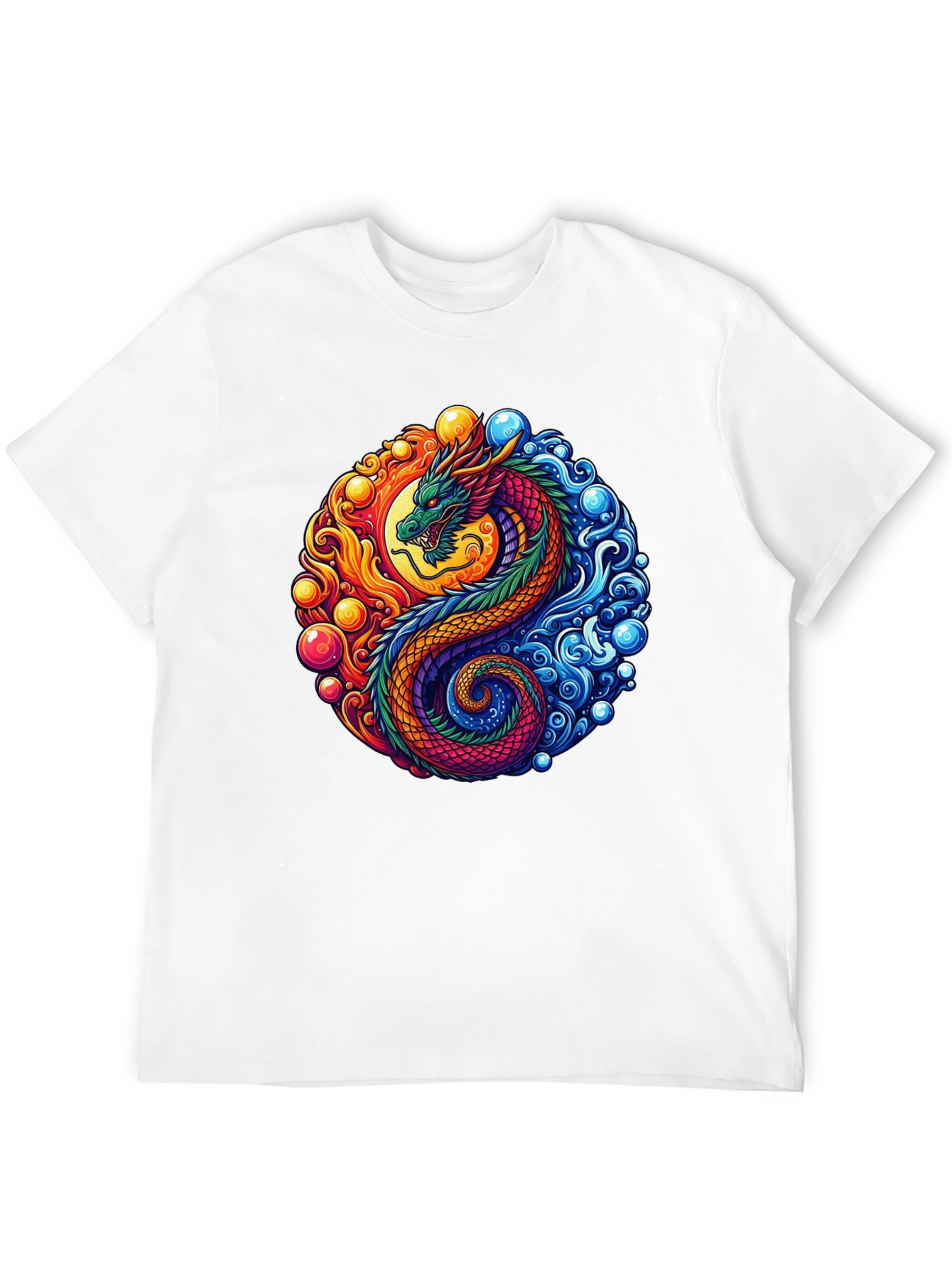 Yin Yang Dragon Graphic Tee