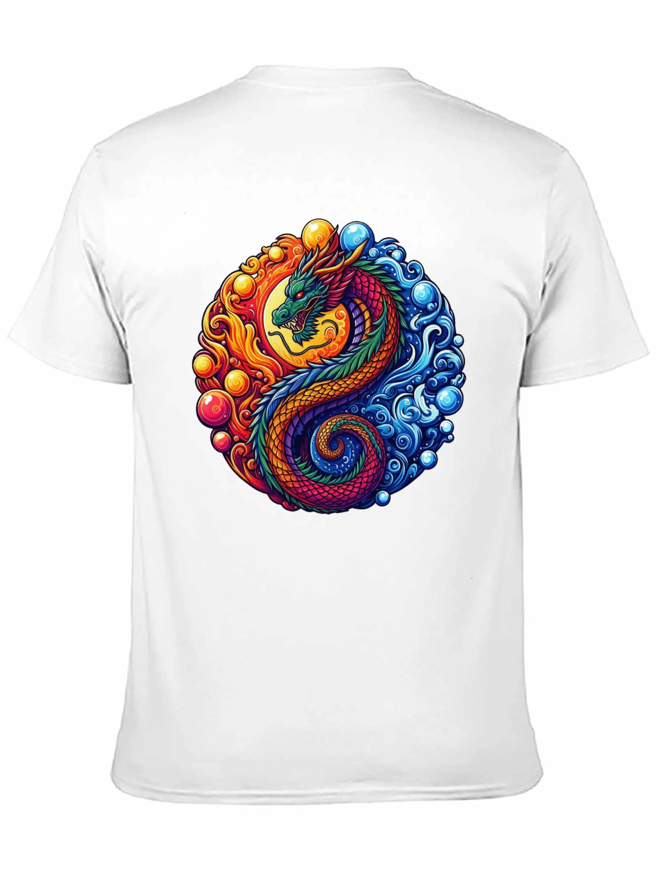 Yin Yang Dragon Graphic Tee