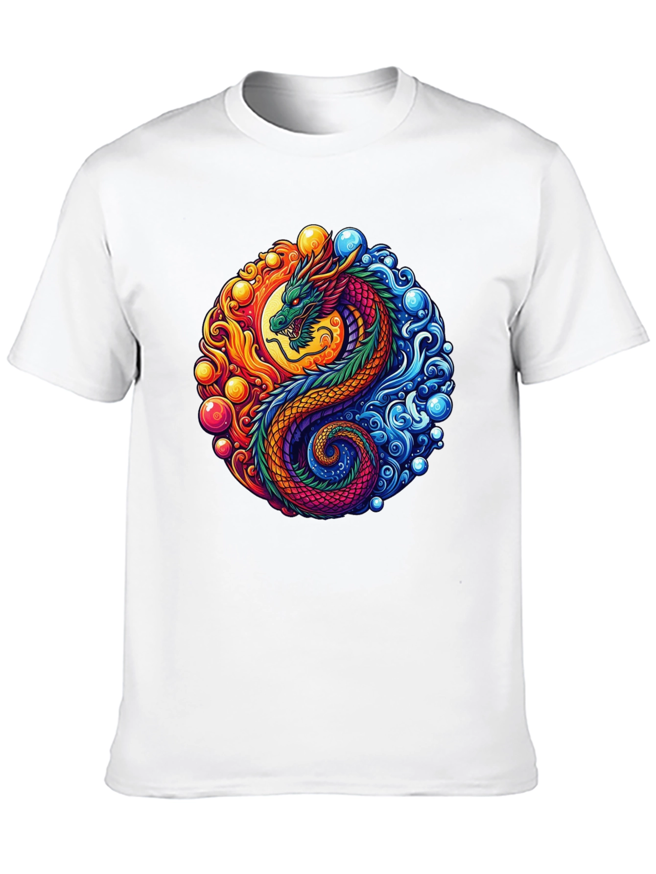 Yin Yang Dragon Graphic Tee