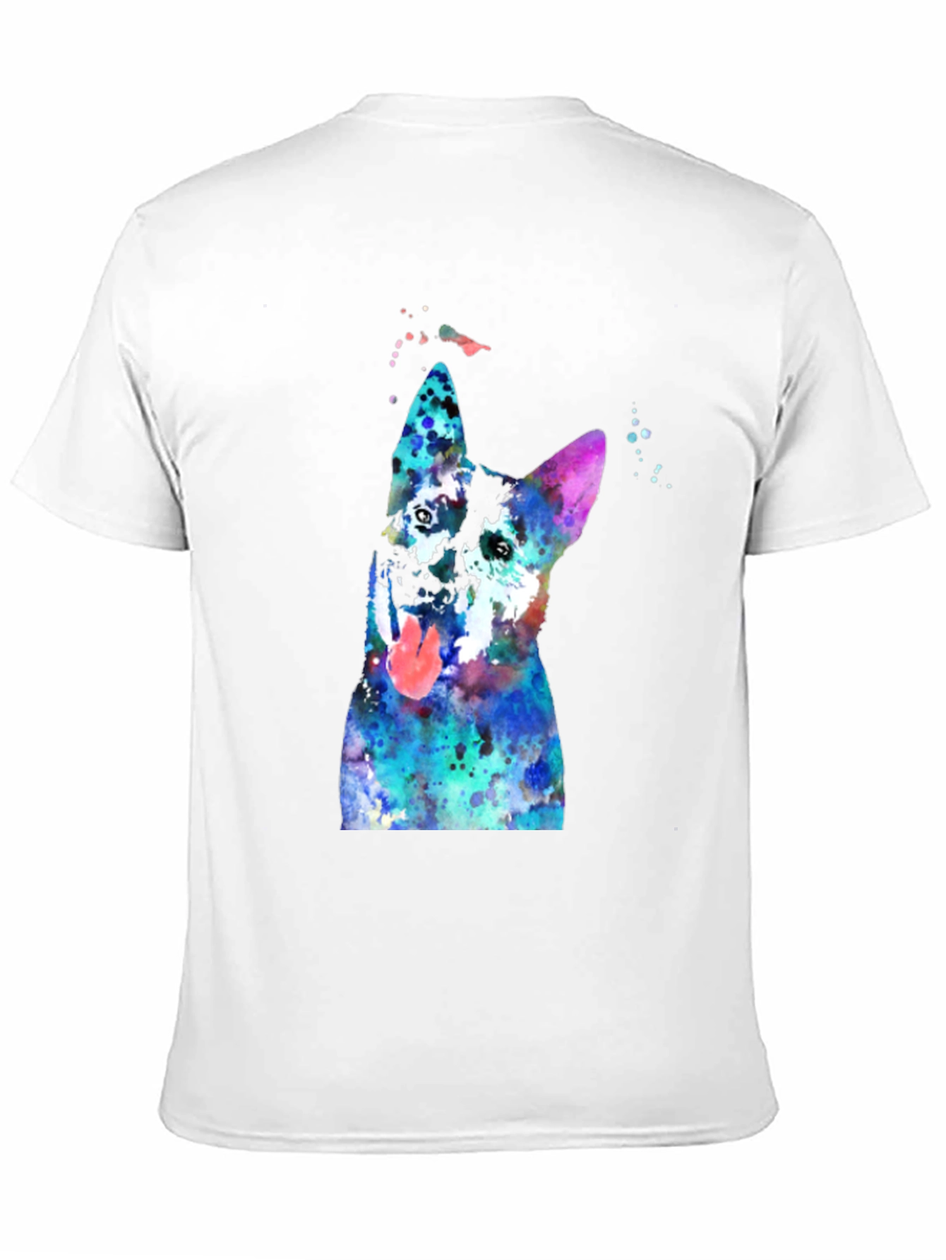 Watercolor Dog Graphic T-Shirt