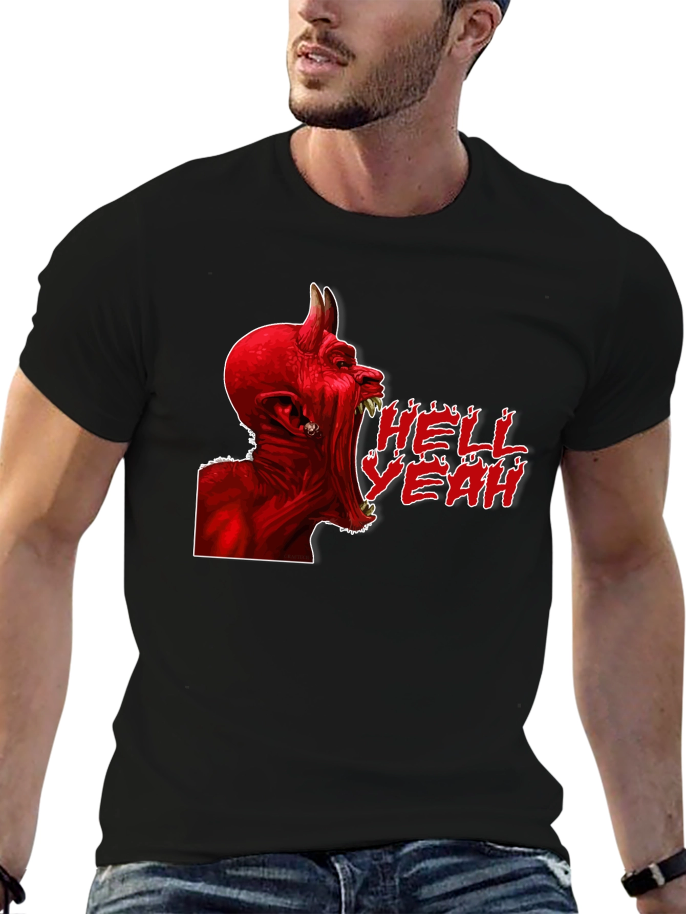 Hell Yeah Devil Graphic T-Shirt