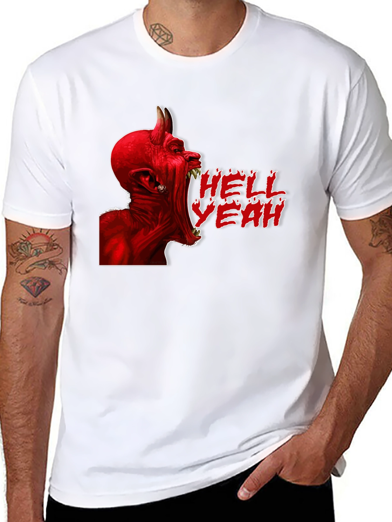 Hell Yeah Devil Graphic T-Shirt