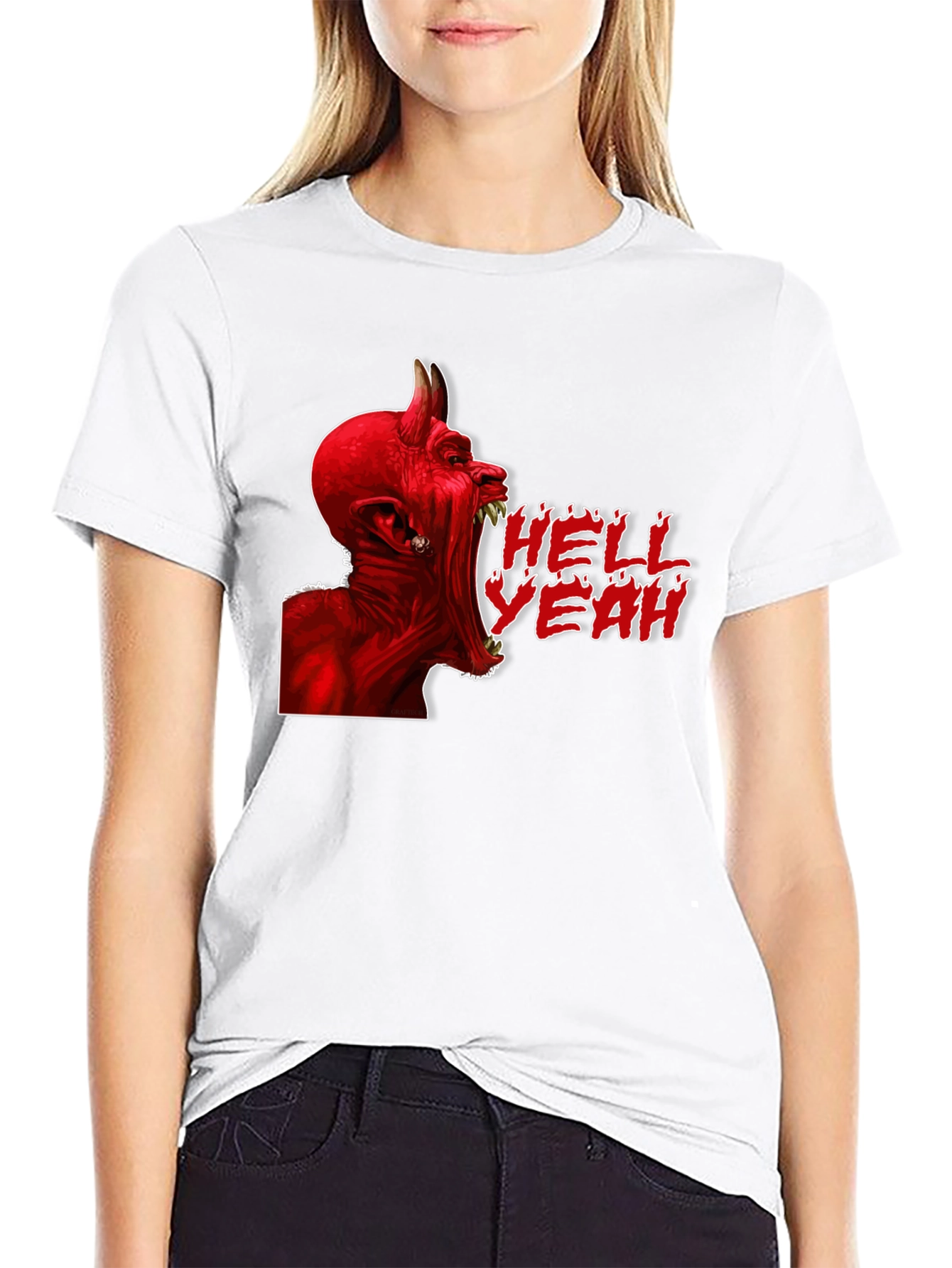 Hell Yeah Devil Graphic T-Shirt