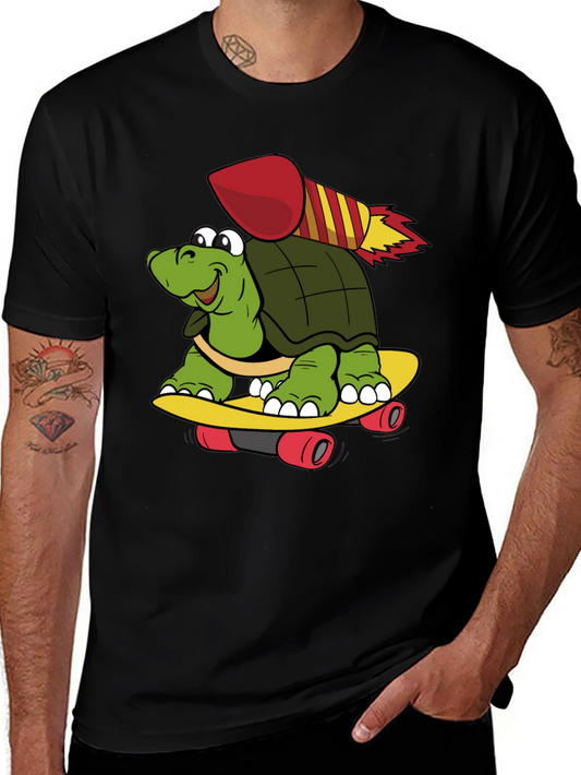 Turtle Skateboard Rocket T-Shirt