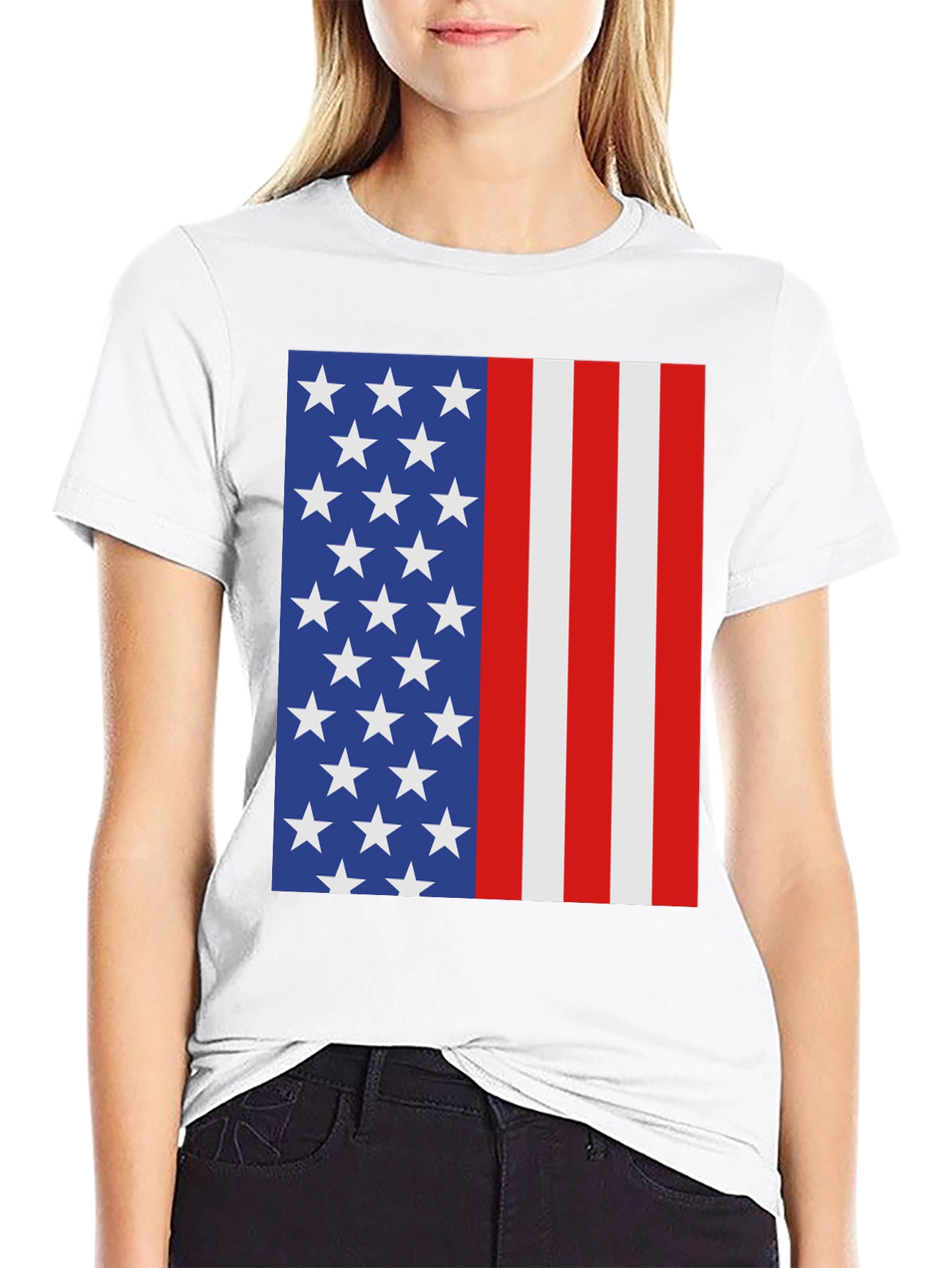 American Flag Graphic T-Shirt