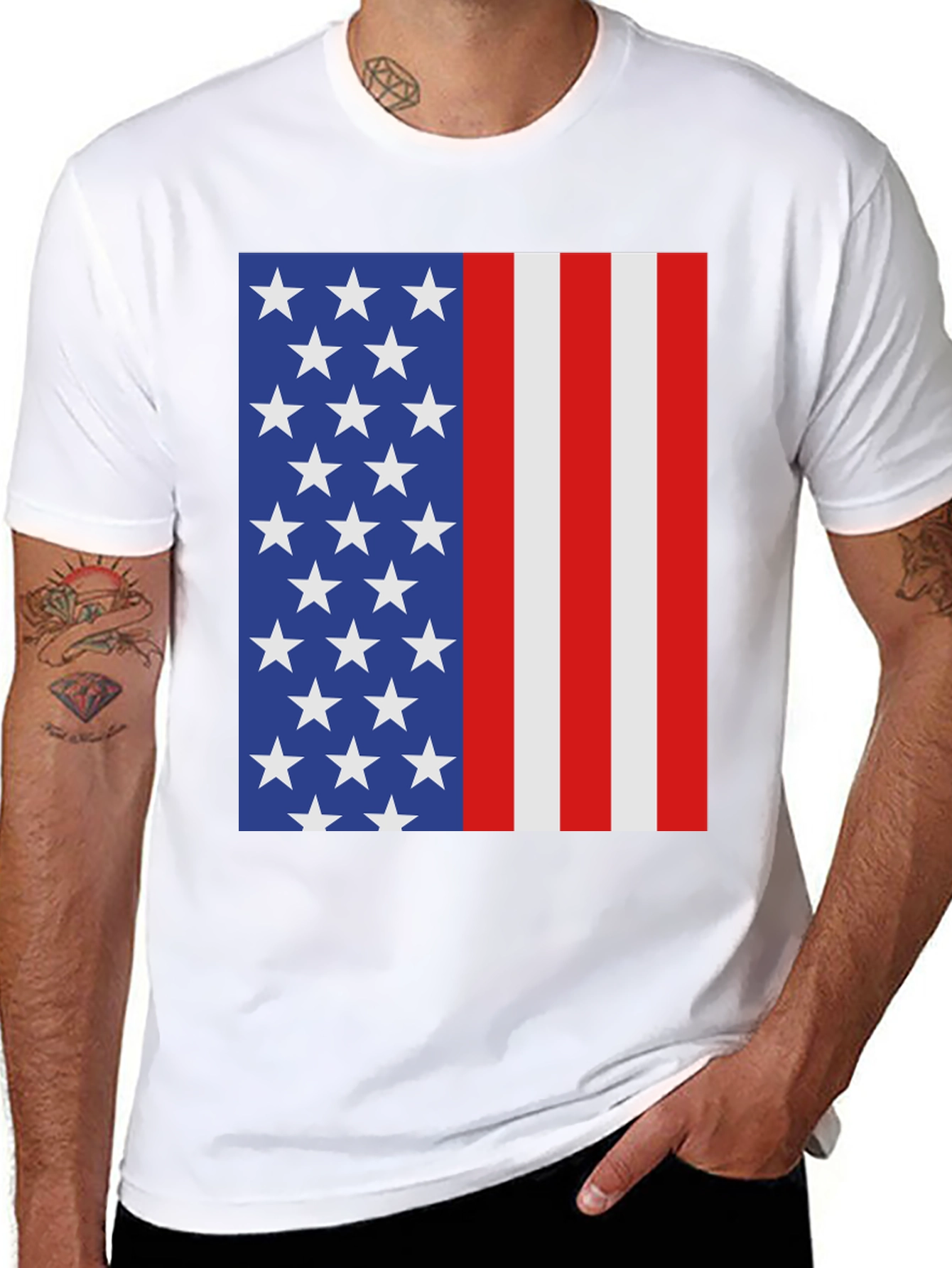 American Flag Graphic T-Shirt
