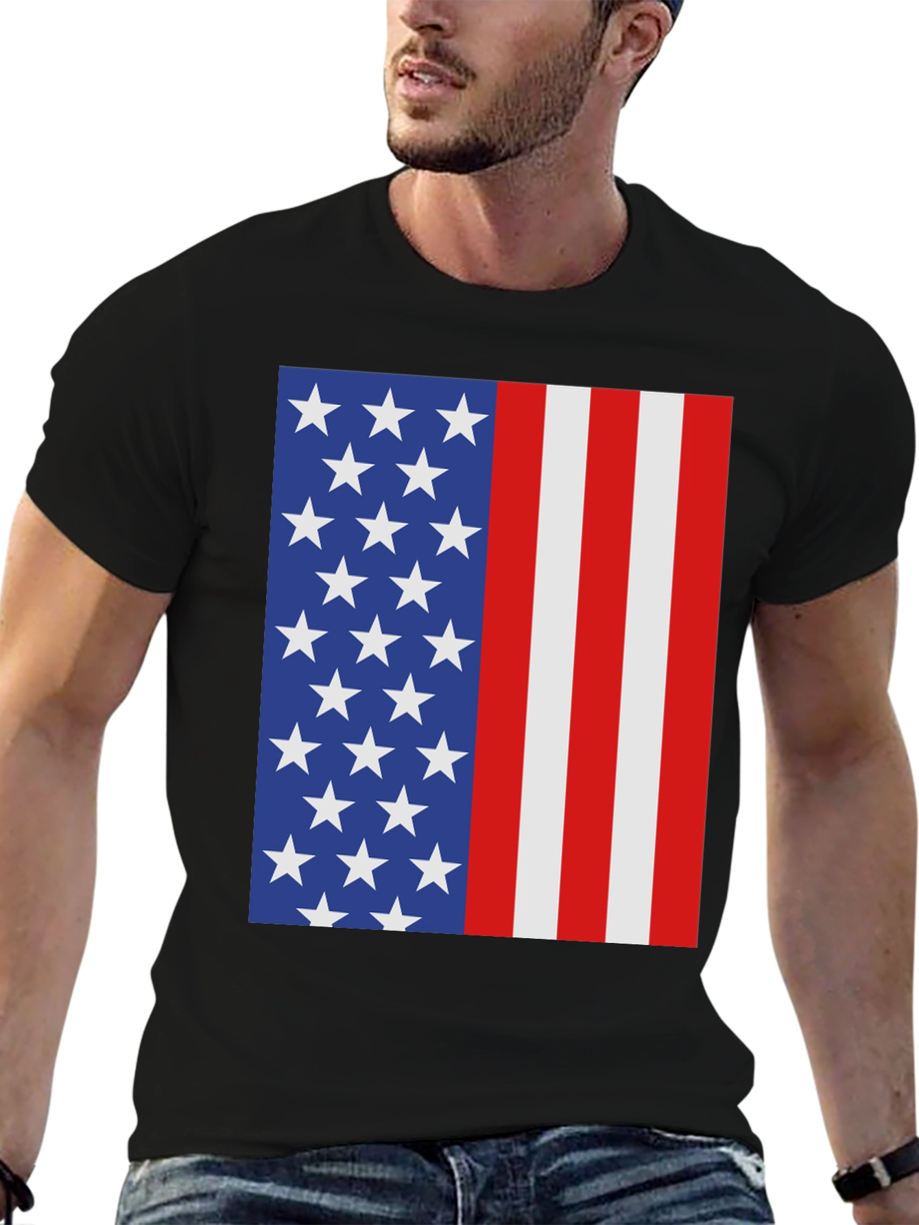 American Flag Graphic T-Shirt