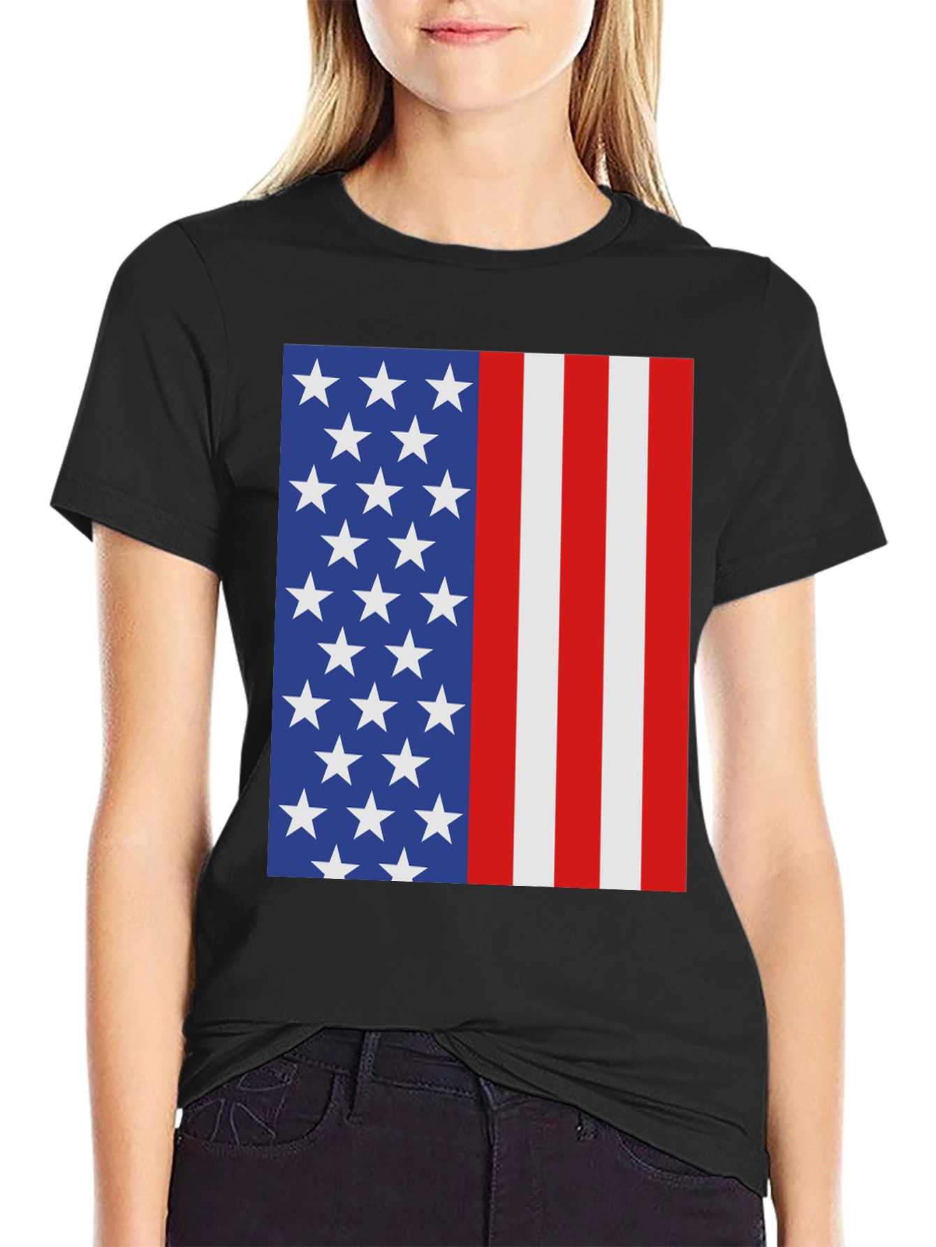 American Flag Graphic T-Shirt