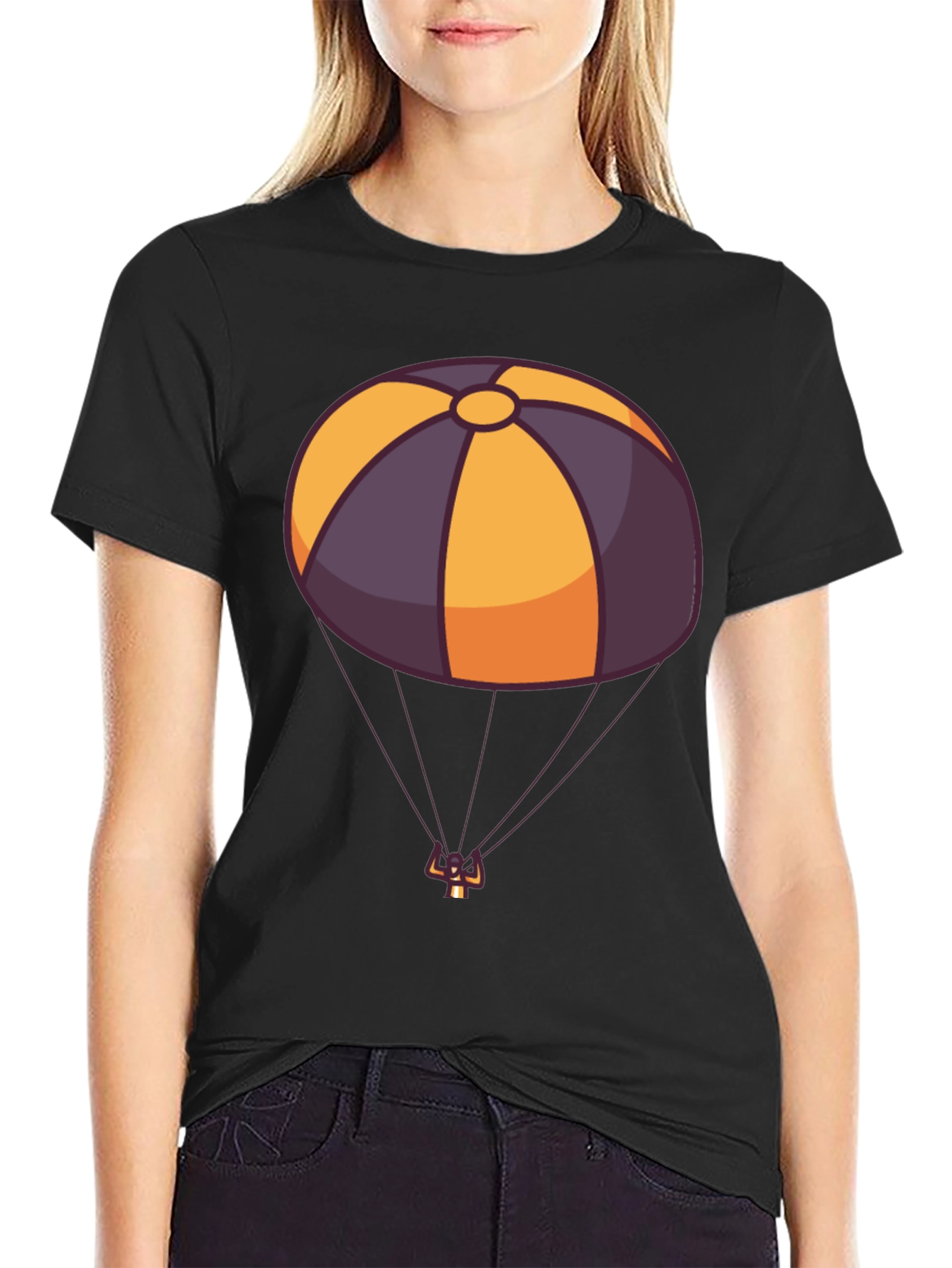 Parachute Graphic Tee - Fun Novelty Design