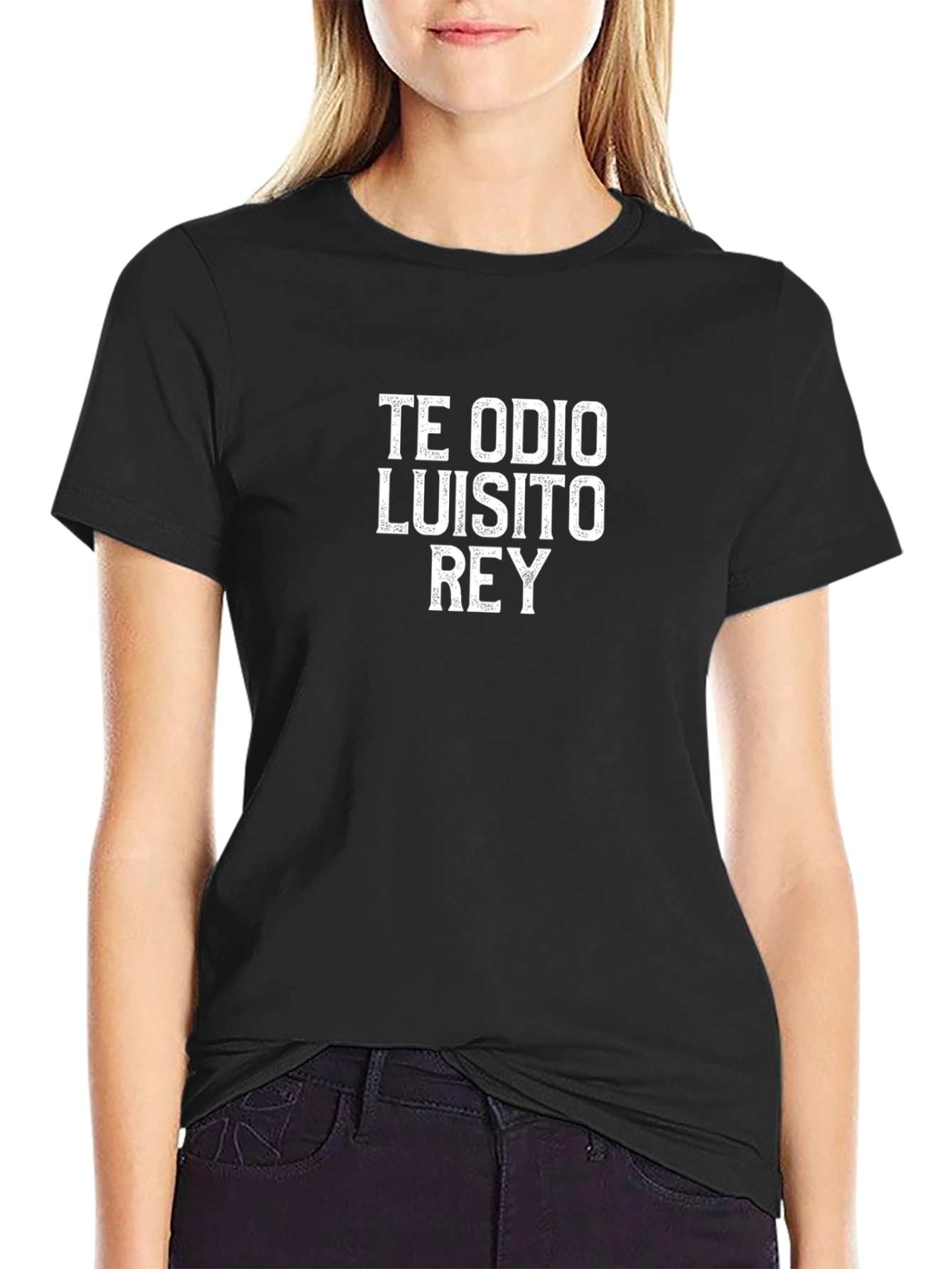 Te Odio Luisito Rey Graphic Tee - Black