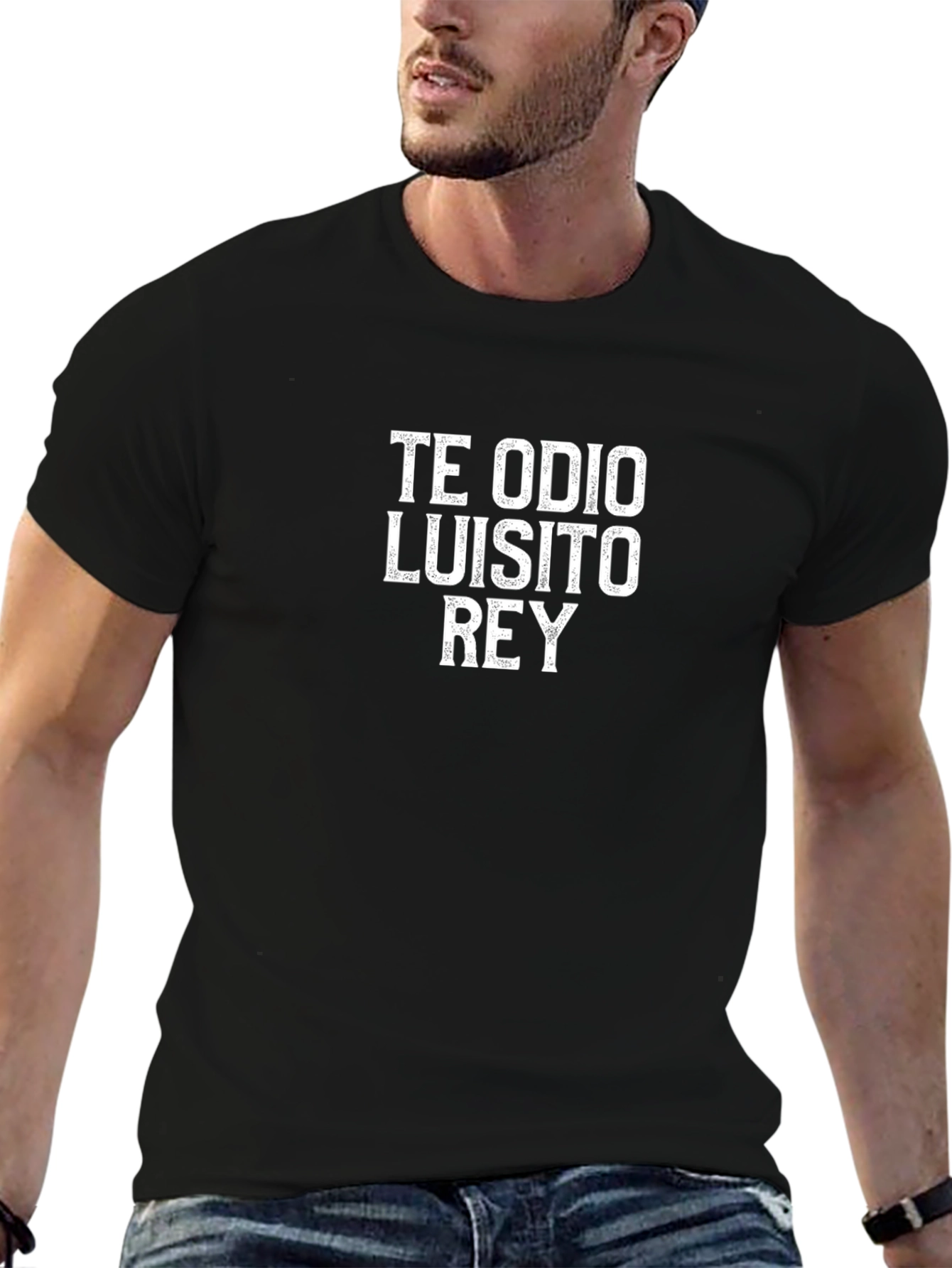 Te Odio Luisito Rey Graphic Tee - Black