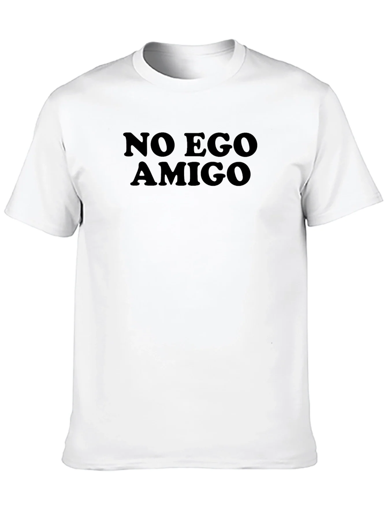 No Ego Amigo Black T-Shirt - Relaxed Fit