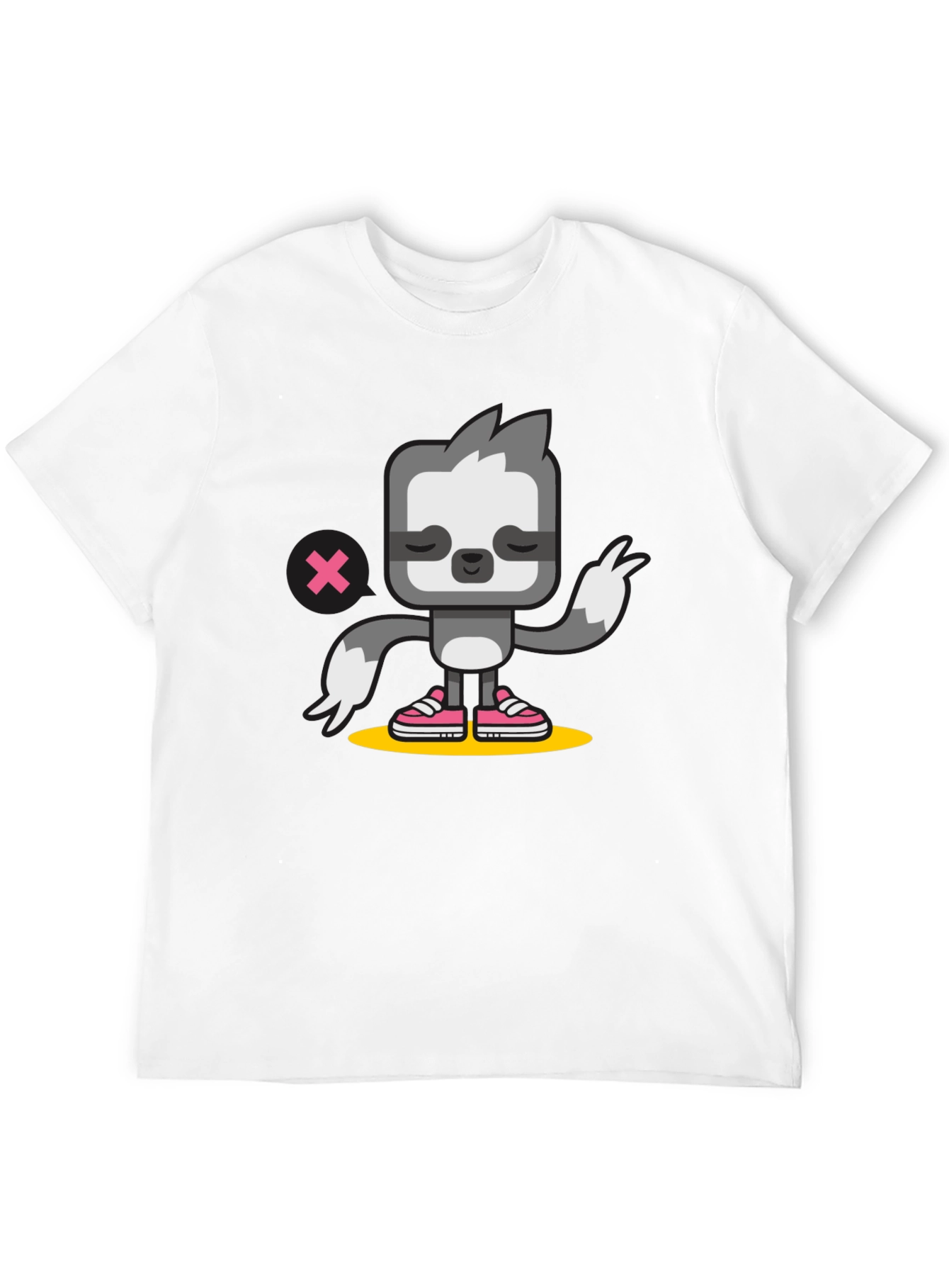 Sloth Graphic Tee - Cool Black Cotton T-Shirt