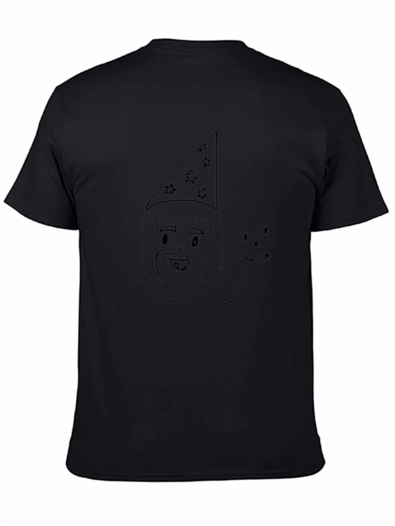 Wizard Graphic Tee - Classic Black T-Shirt