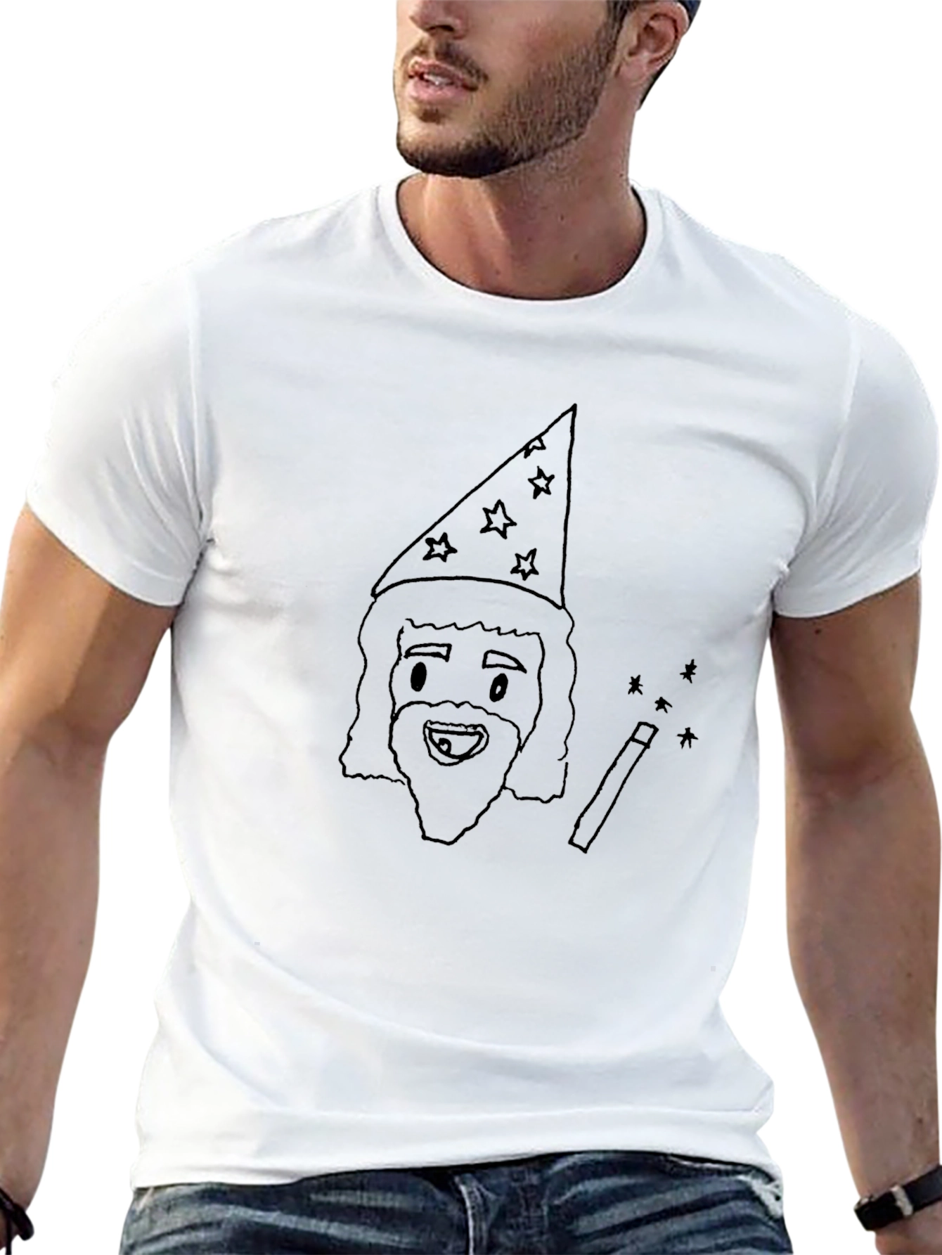 Wizard Graphic Tee - Classic Black T-Shirt