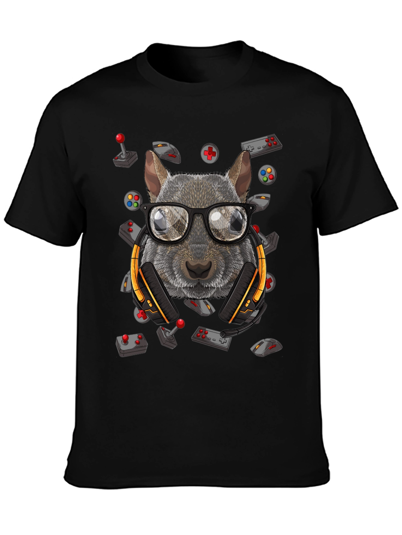 Gamer Squirrel T-Shirt - Geek Chic Apparel