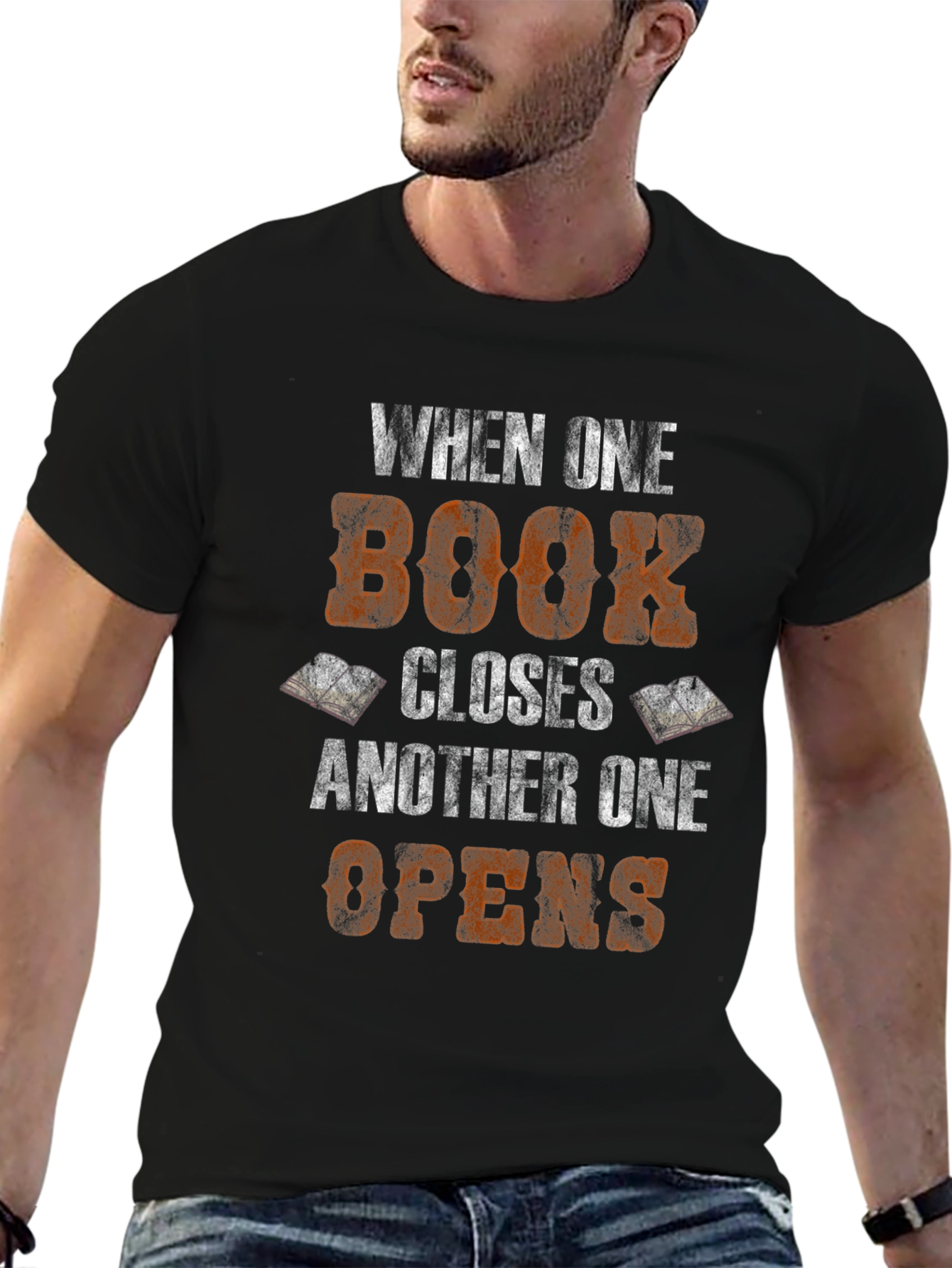 Book Lover T-Shirt - When One Book Closes...