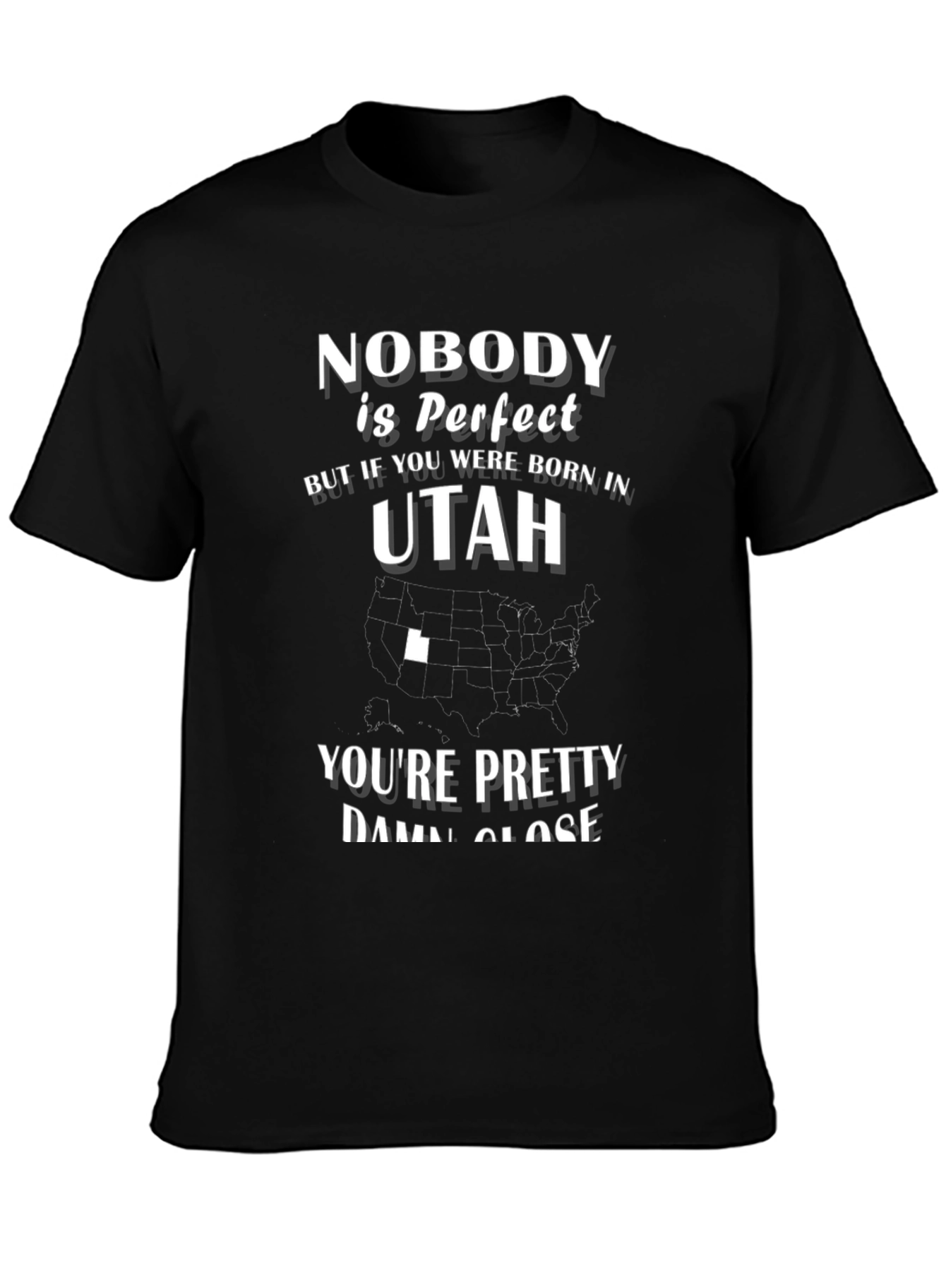 Nobody is Perfect But Born in Utah T-Shirt