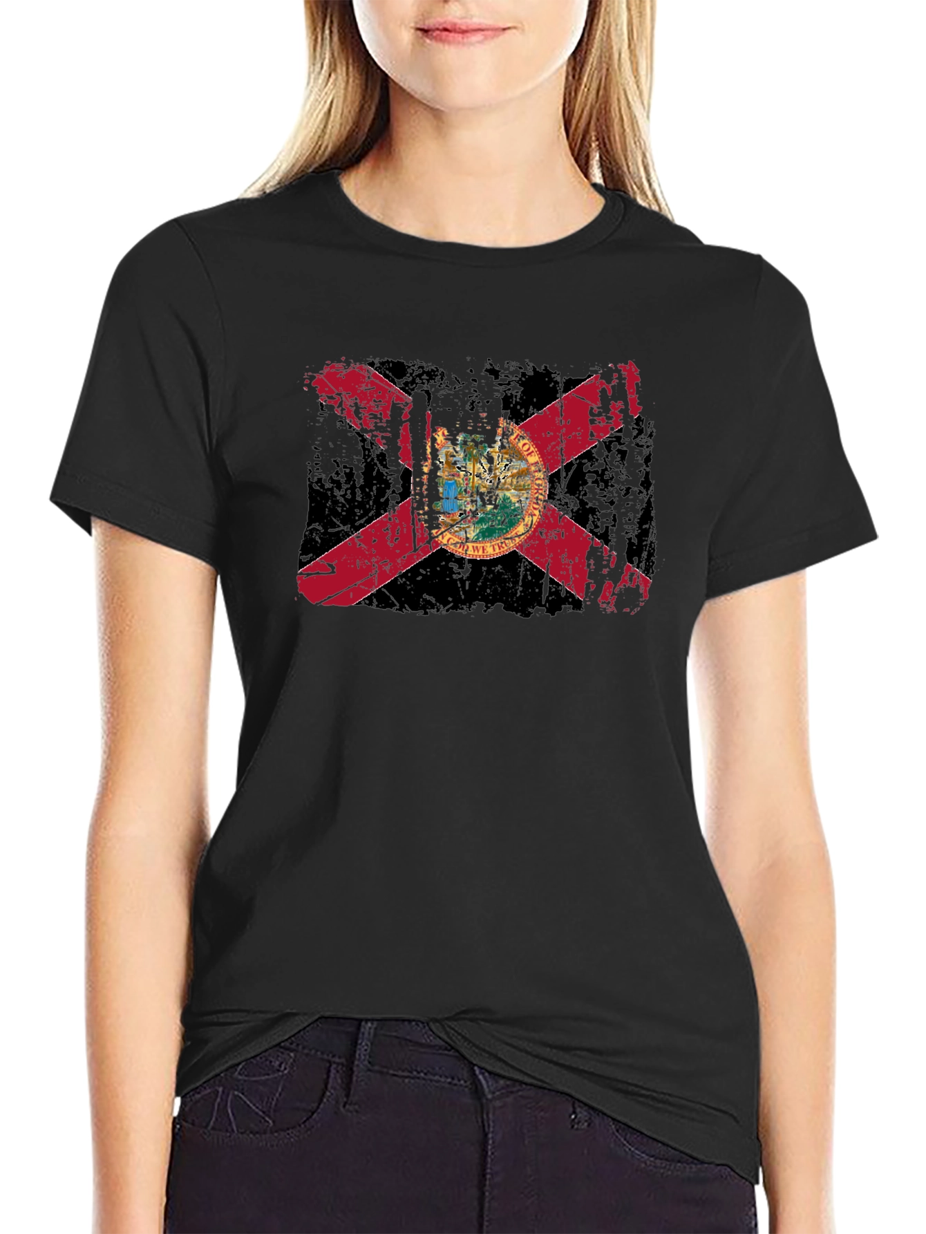 Florida State Flag T-Shirt - Distressed Graphic Tee