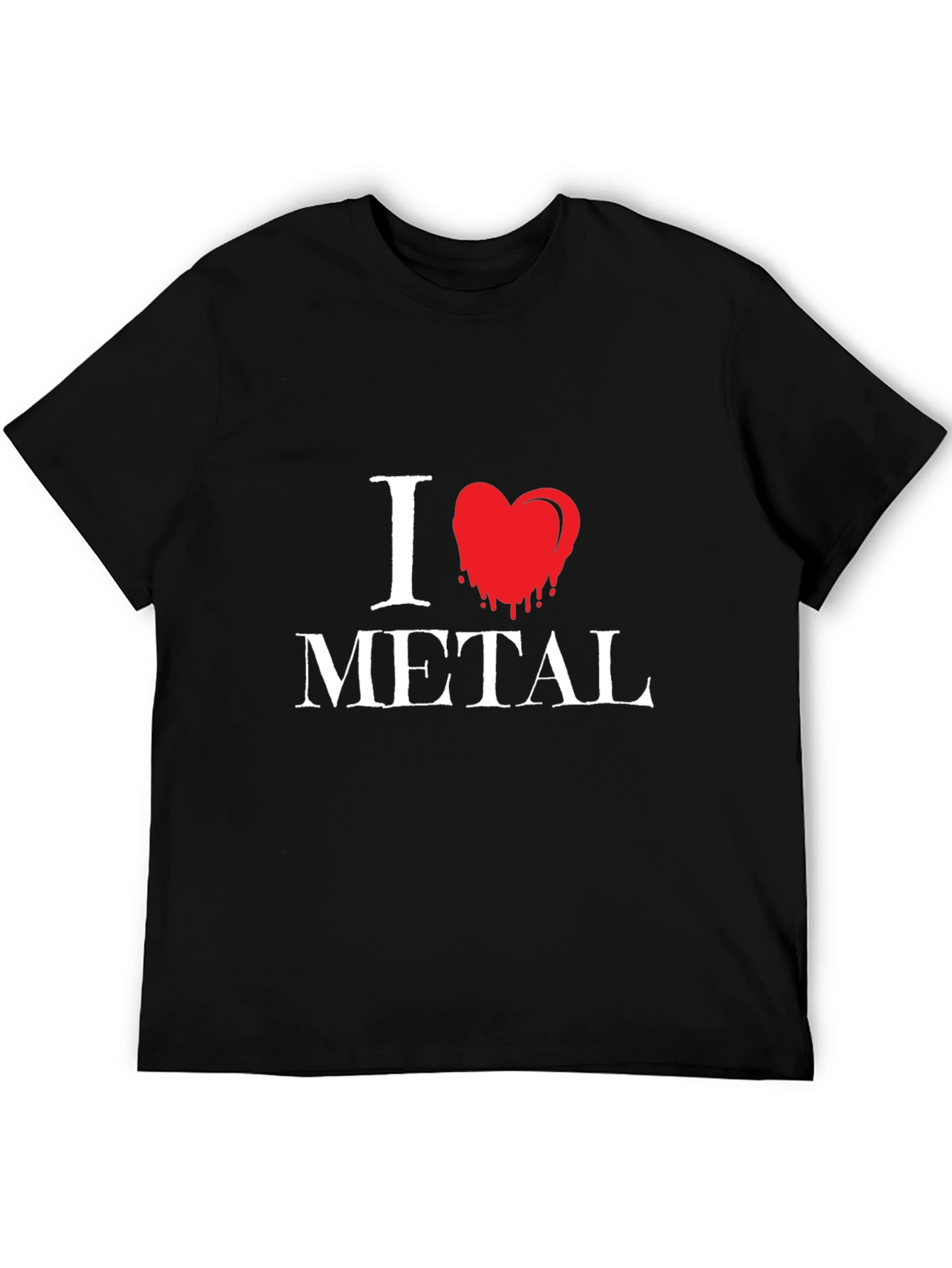 I Love Metal Graphic T-Shirt - Black