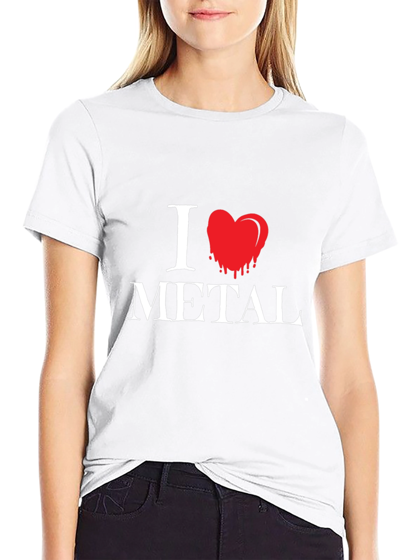 I Love Metal Graphic T-Shirt - Black