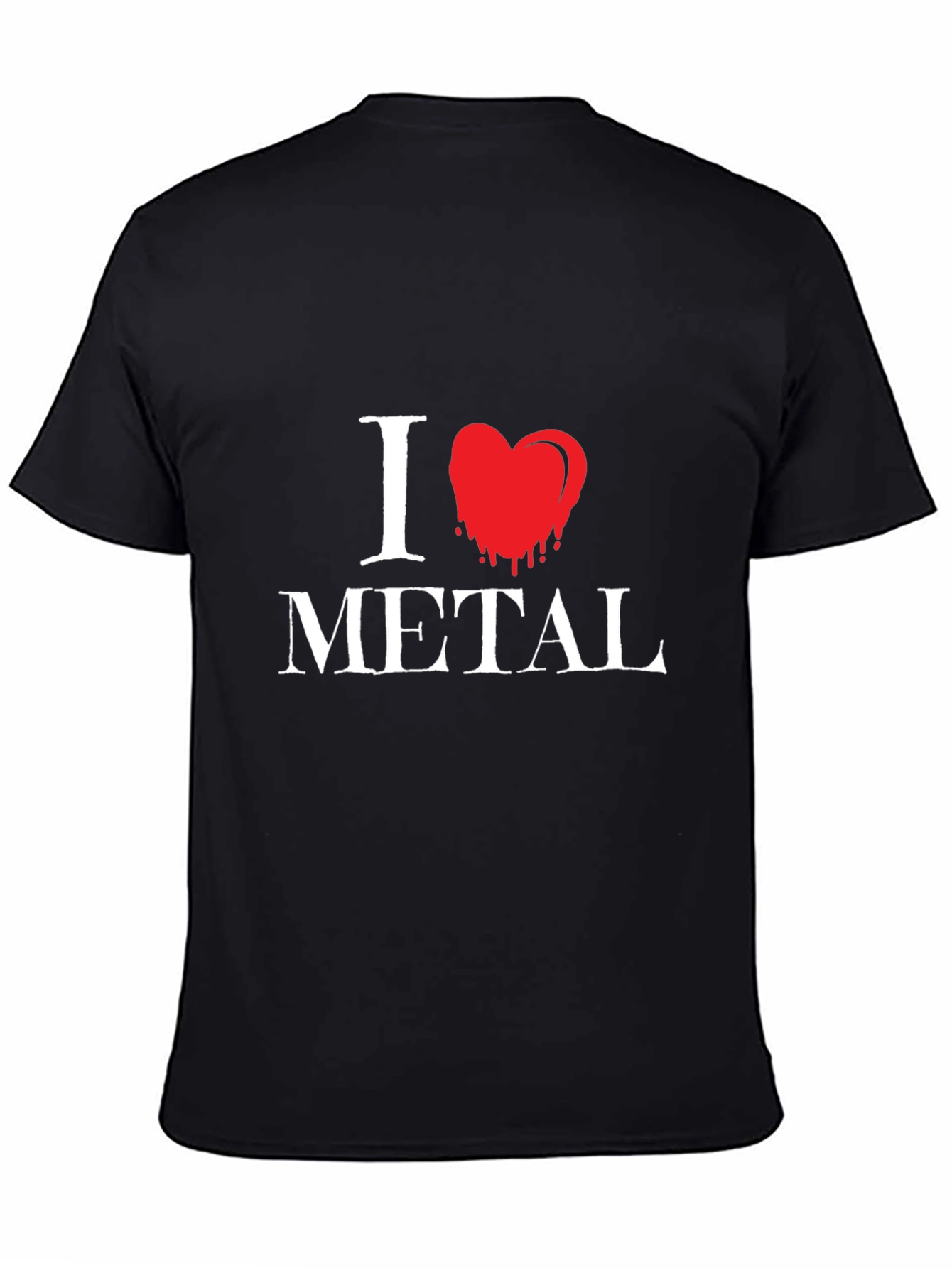 I Love Metal Graphic T-Shirt - Black
