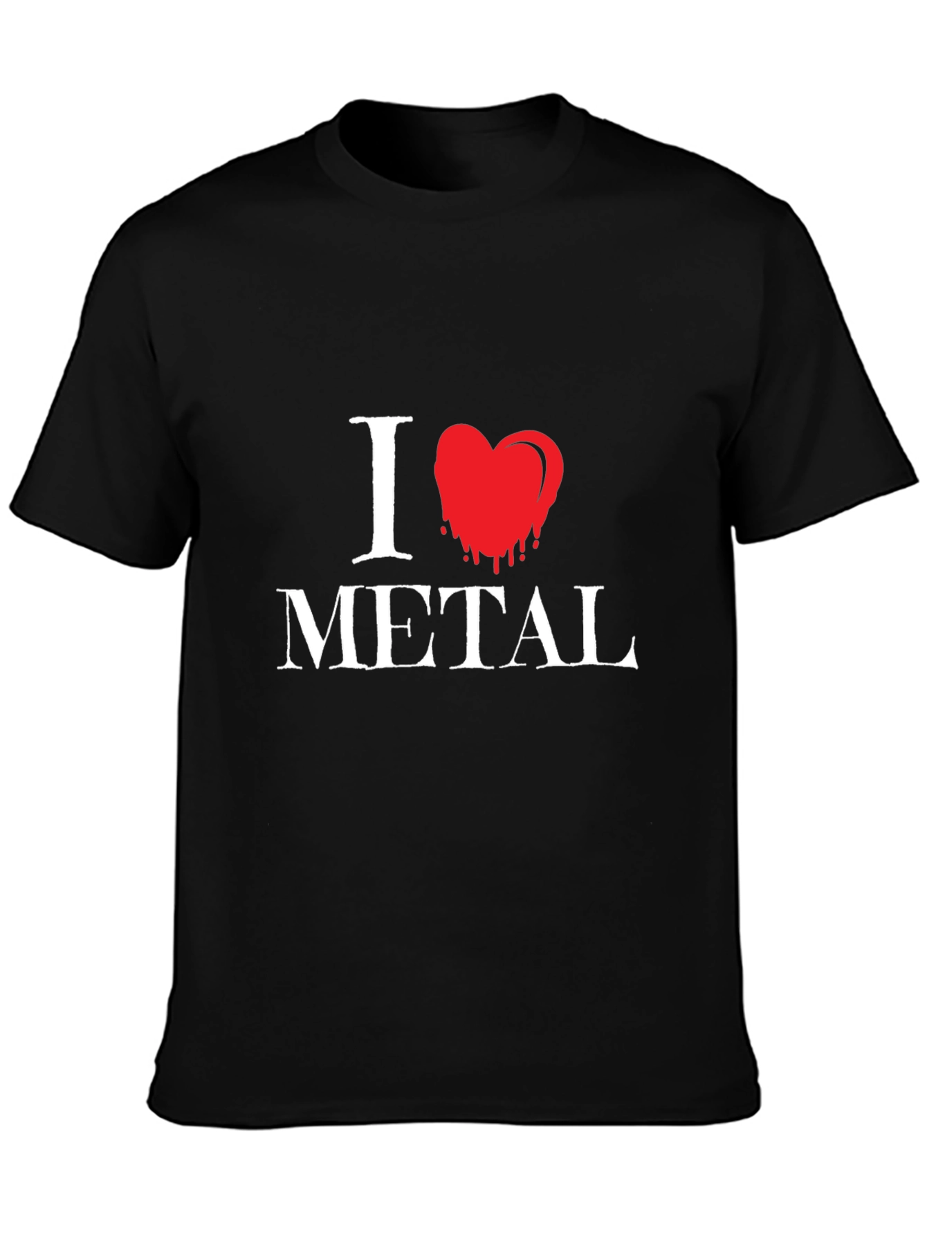 I Love Metal Graphic T-Shirt - Black