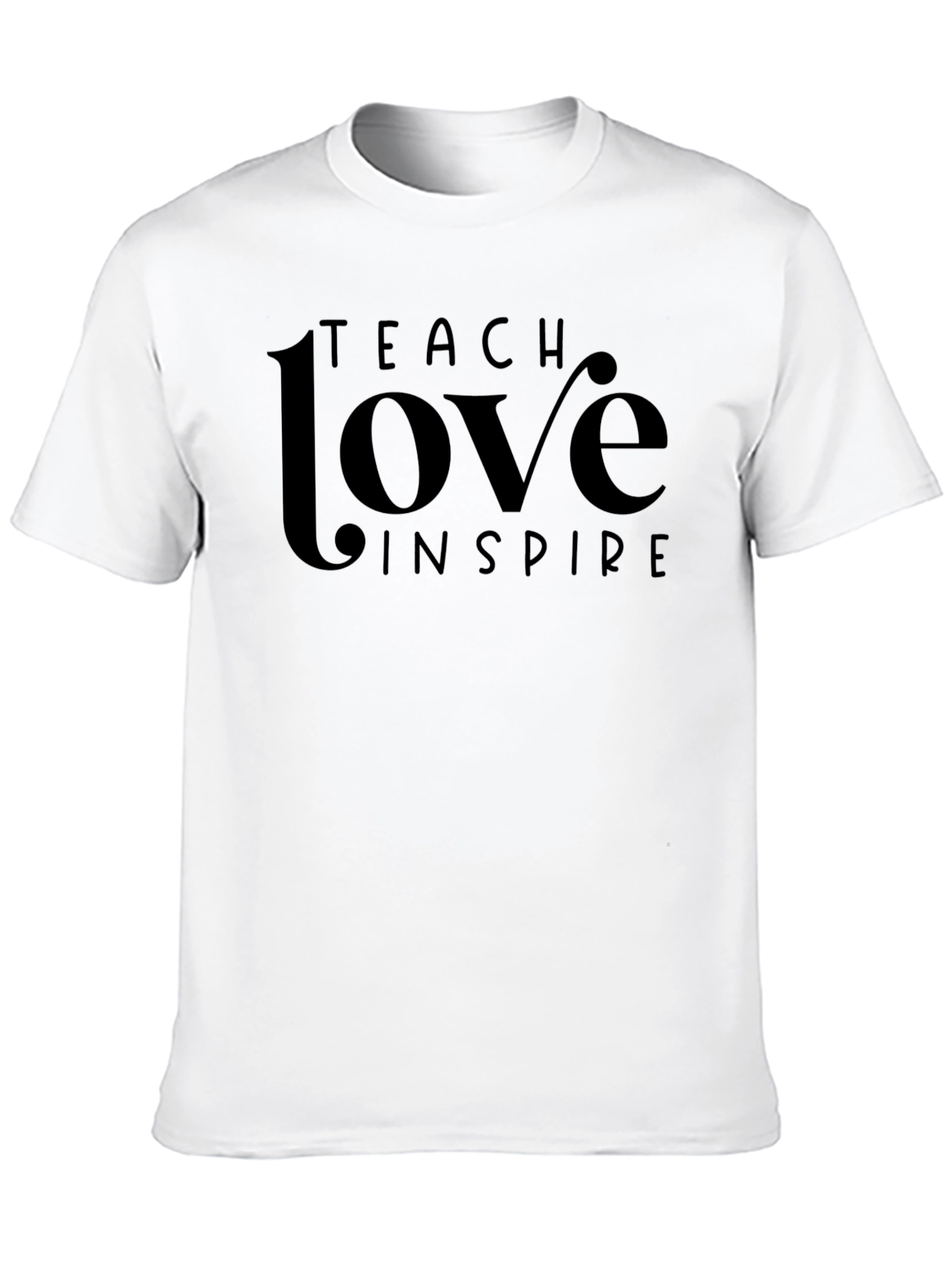 Teach Love Inspire Black Graphic Tee