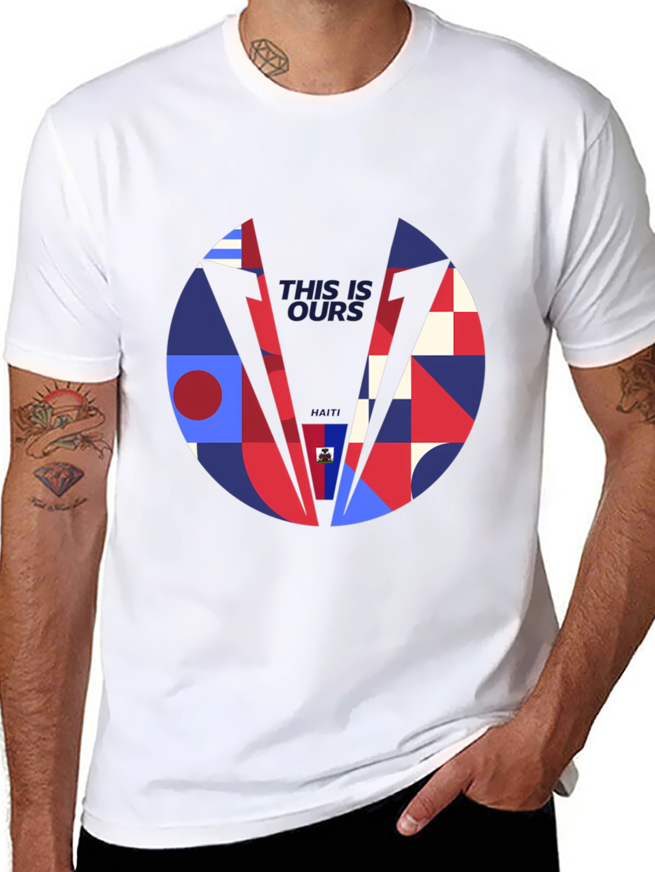 Modern Geometric Graphic T-Shirt