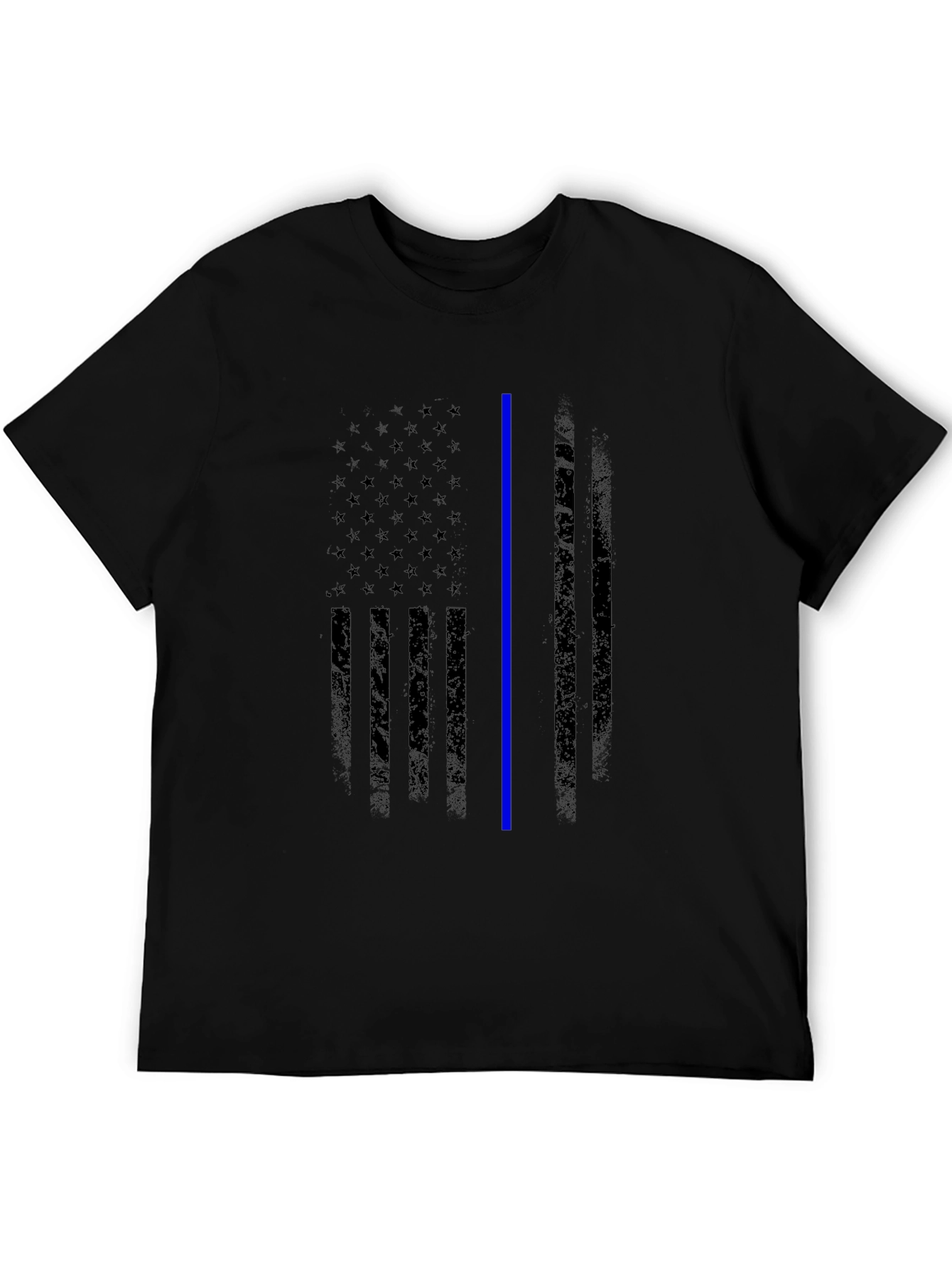 Thin Blue Line American Flag Graphic Tee