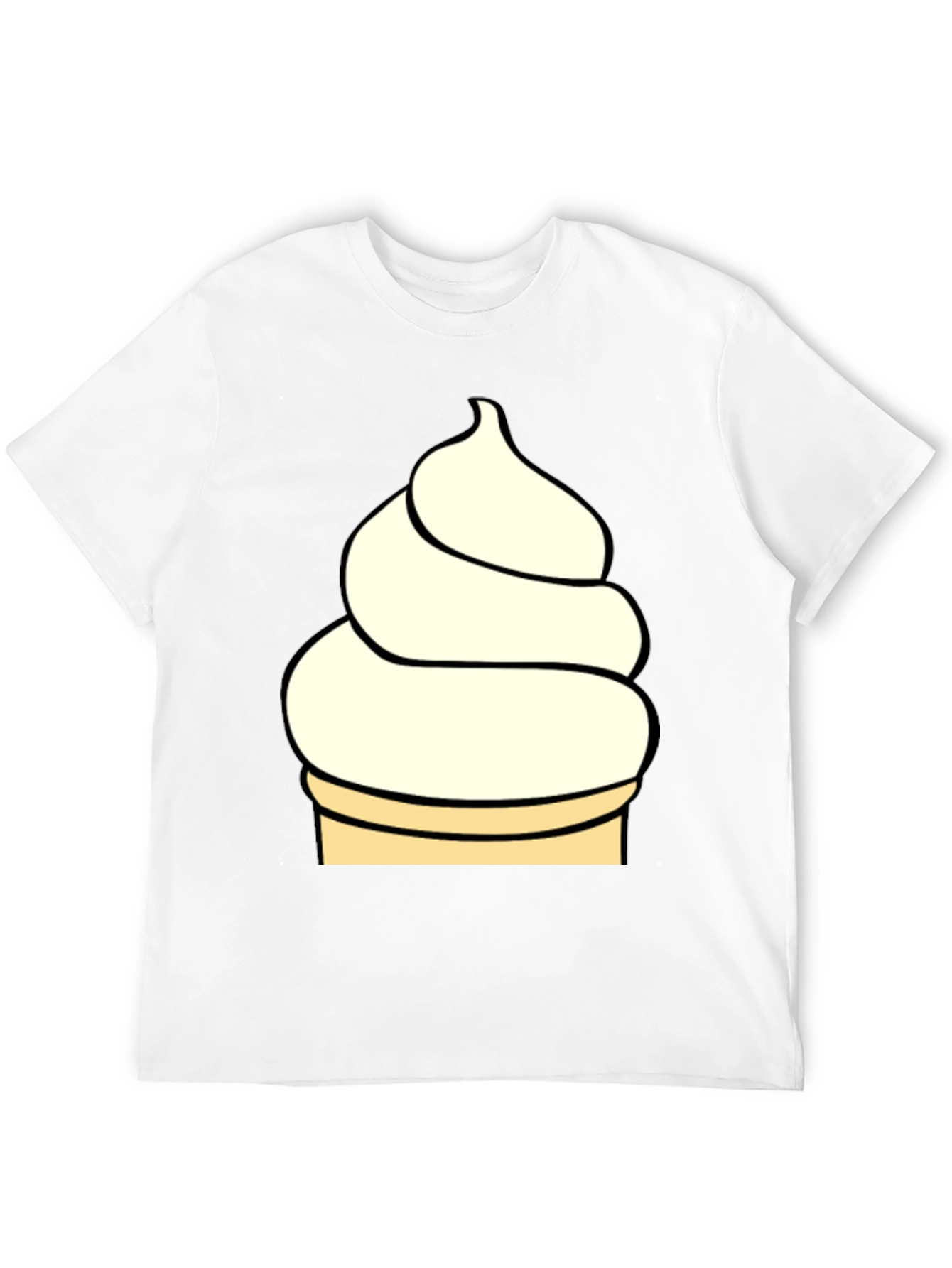 Ice Cream Cone Graphic Tee - Fun Casual Style