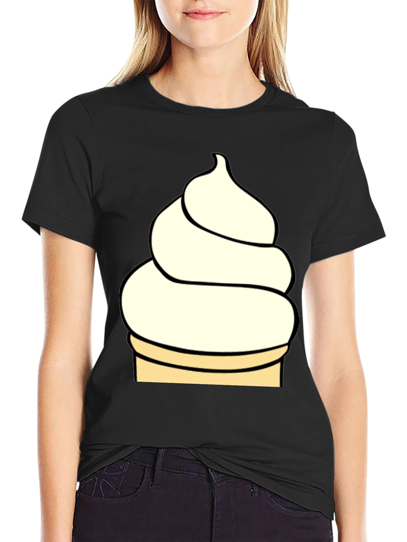 Ice Cream Cone Graphic Tee - Fun Casual Style