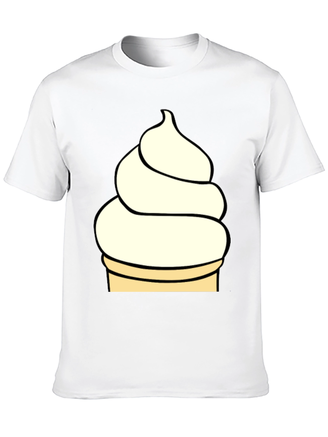 Ice Cream Cone Graphic Tee - Fun Casual Style