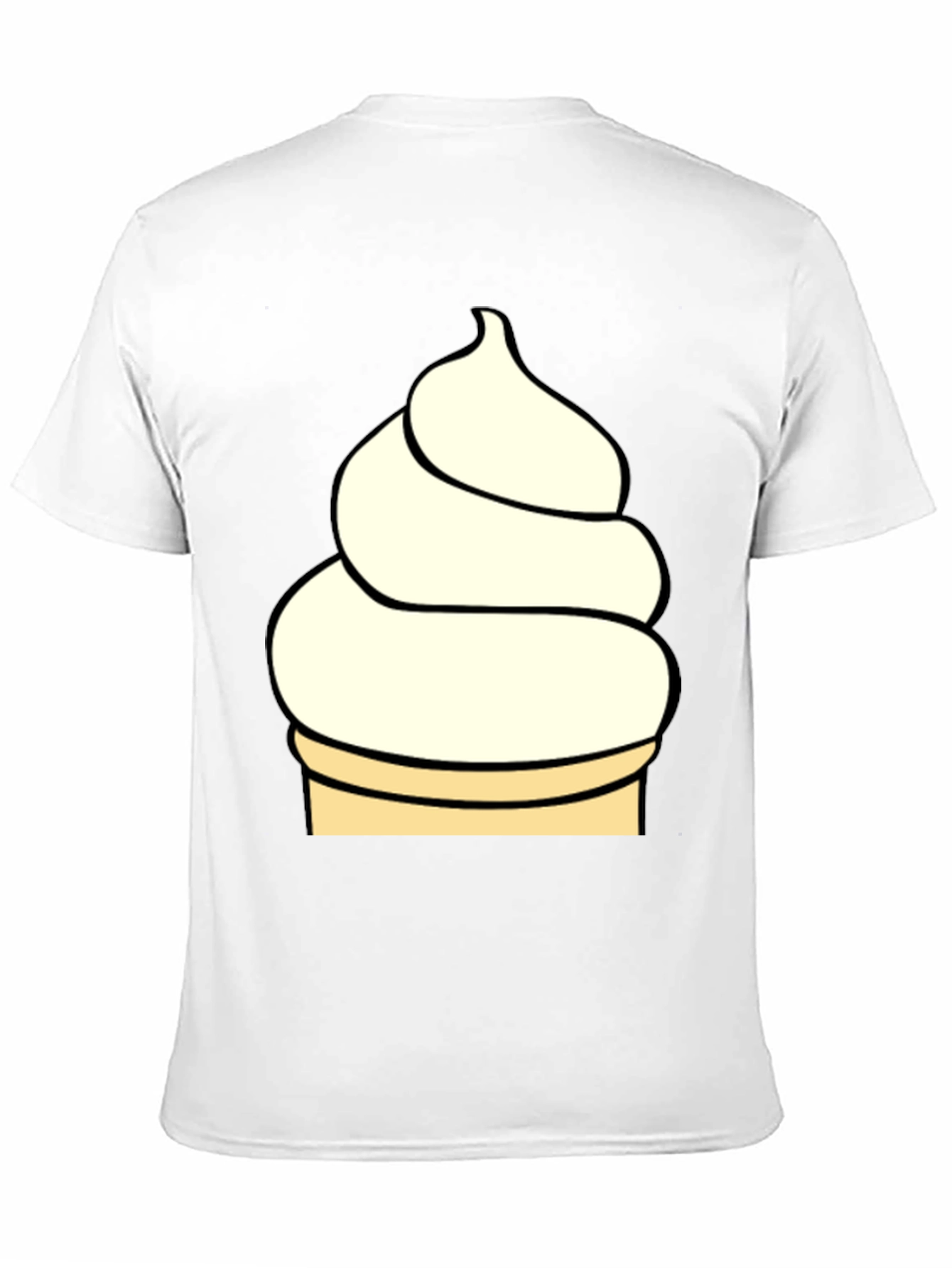 Ice Cream Cone Graphic Tee - Fun Casual Style