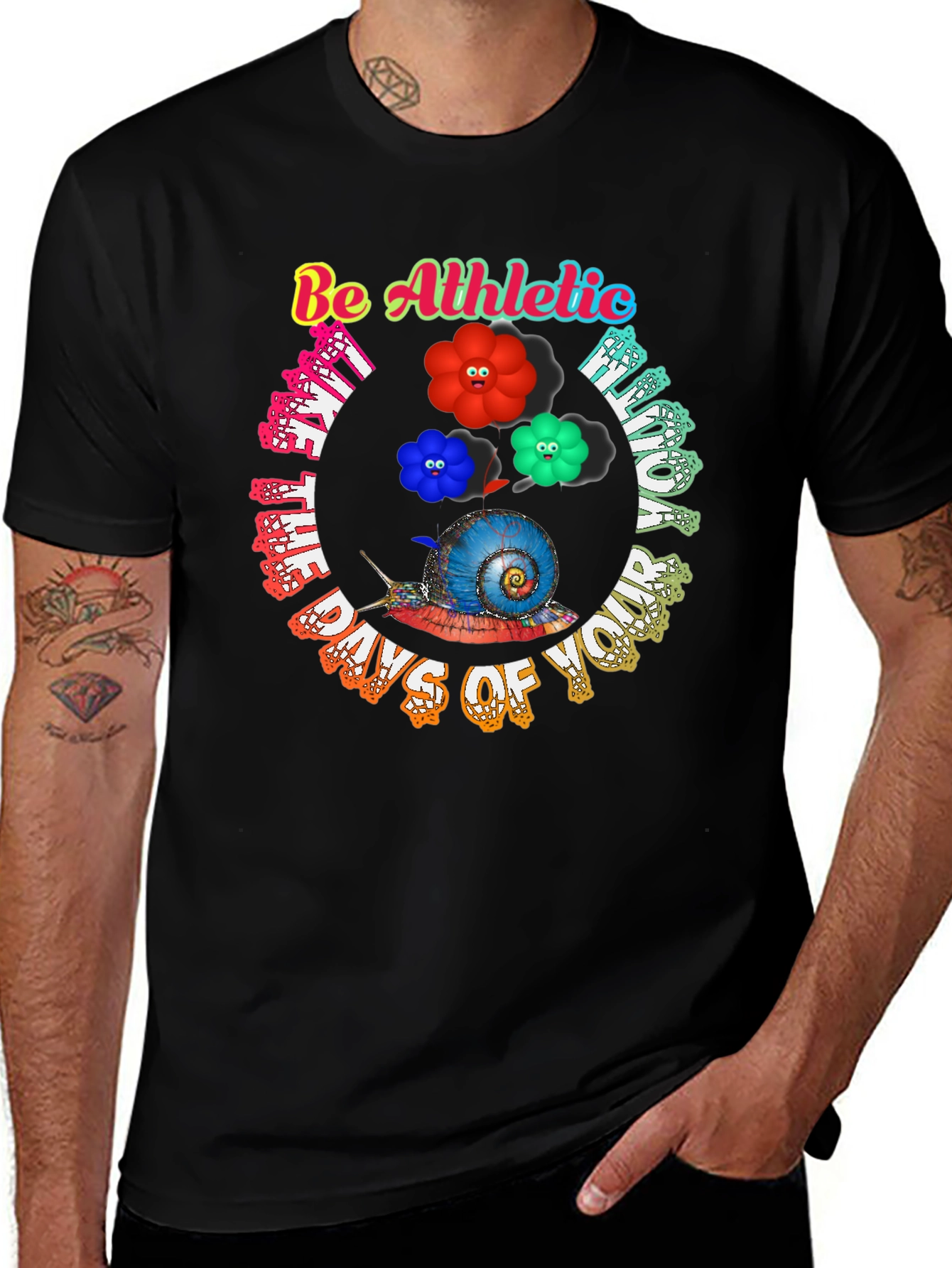 Be Athletic Snail Graphic Tee