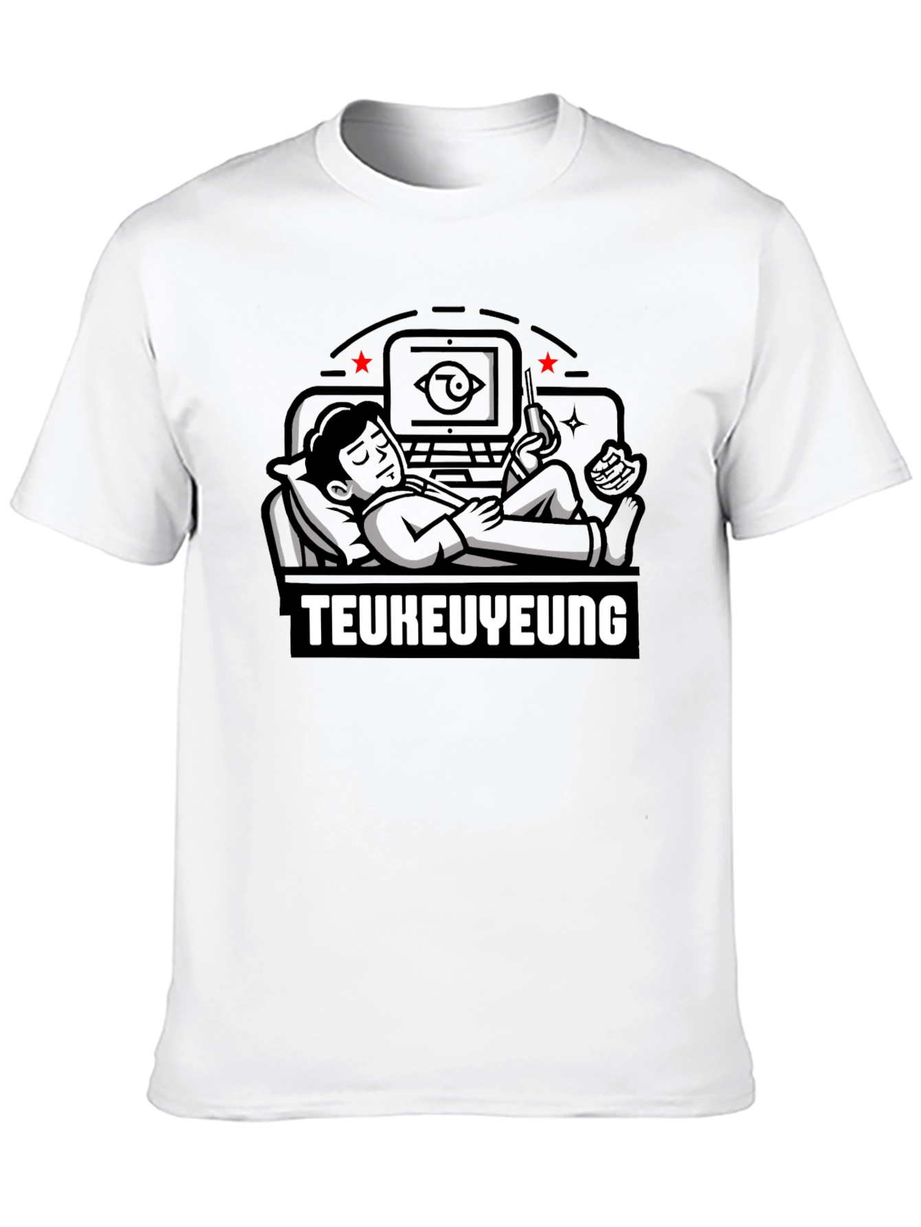 Teukuyeung Graphic Tee - Relaxed Gamer Style