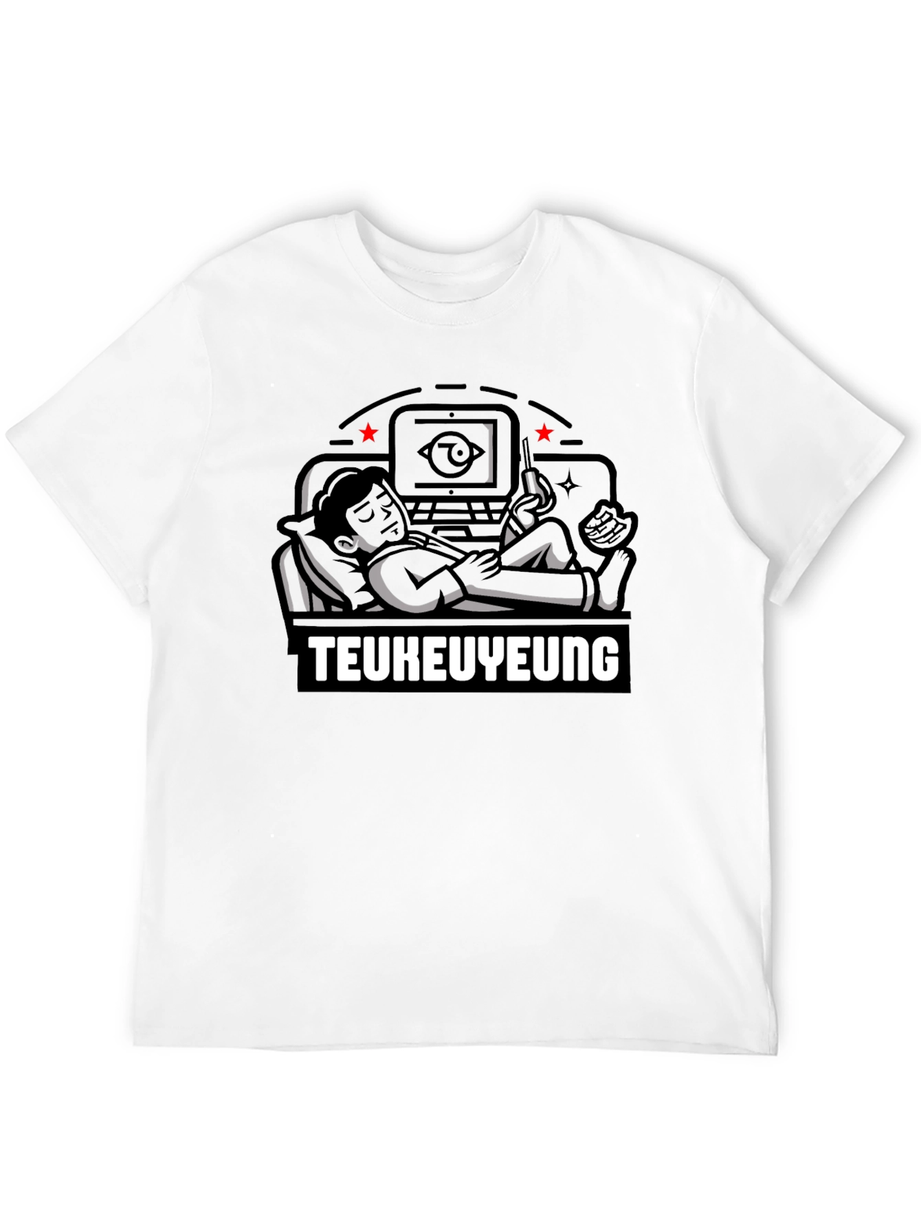 Teukuyeung Graphic Tee - Relaxed Gamer Style