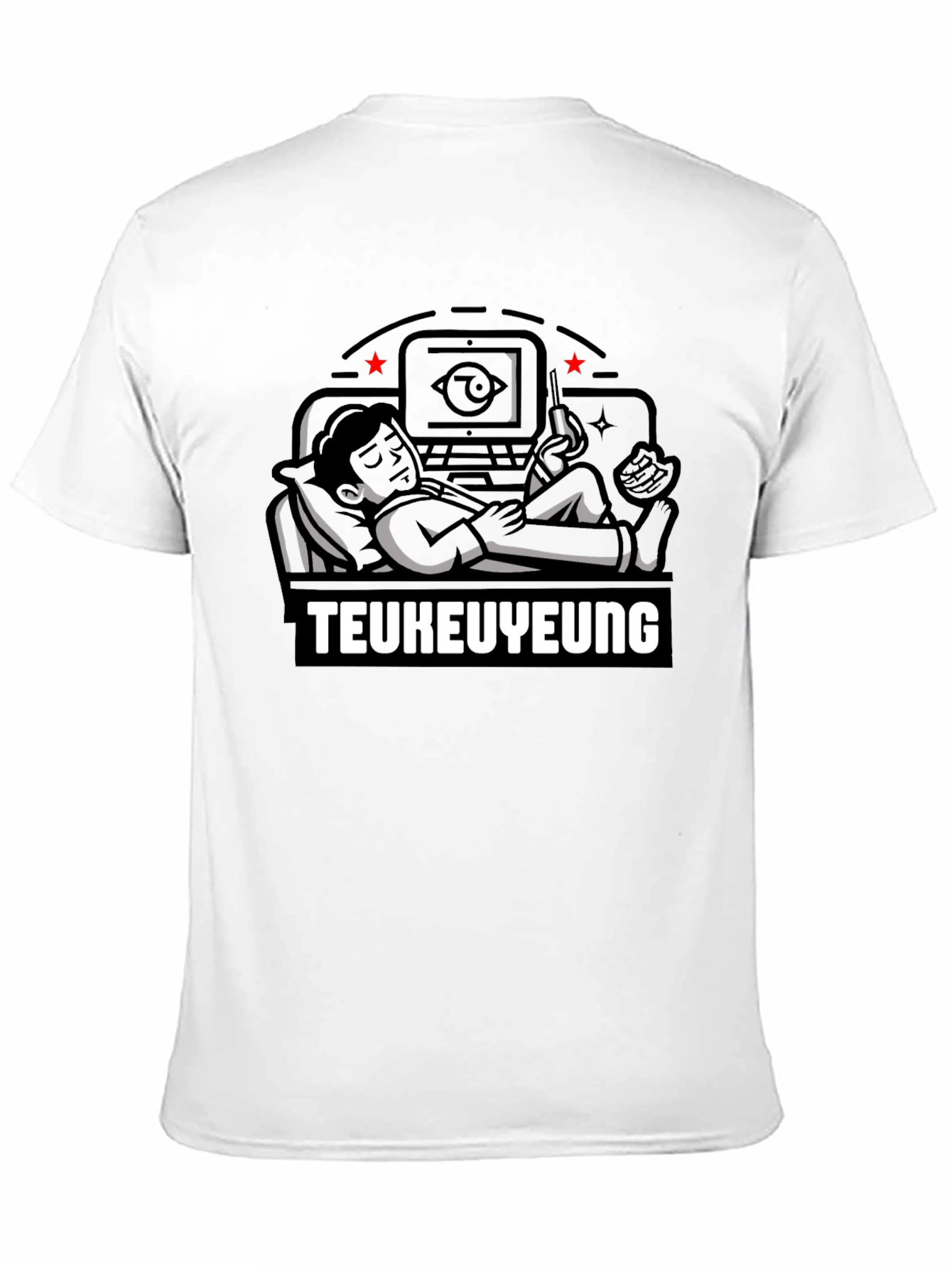 Teukuyeung Graphic Tee - Relaxed Gamer Style