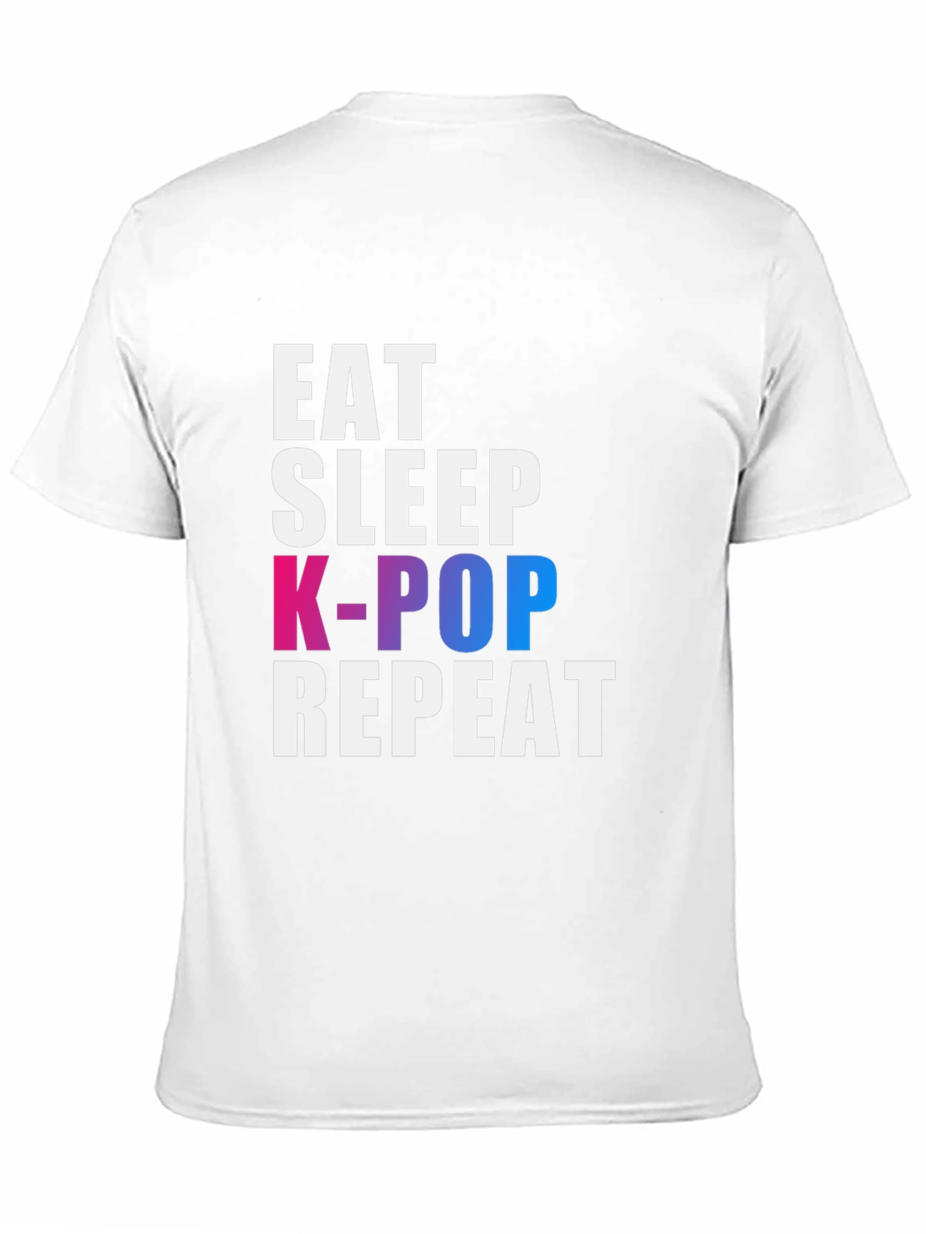 Eat Sleep K-Pop Repeat Black T-Shirt