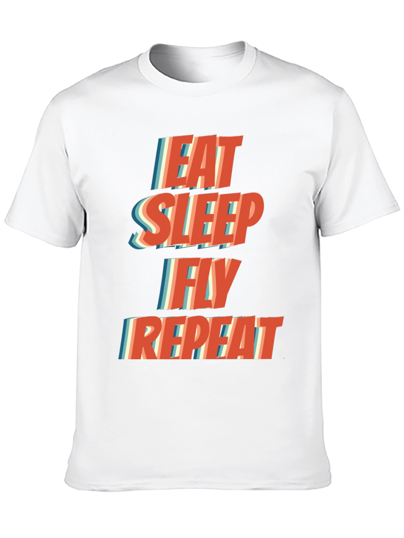 Eat Sleep Fly Repeat Graphic T-Shirt