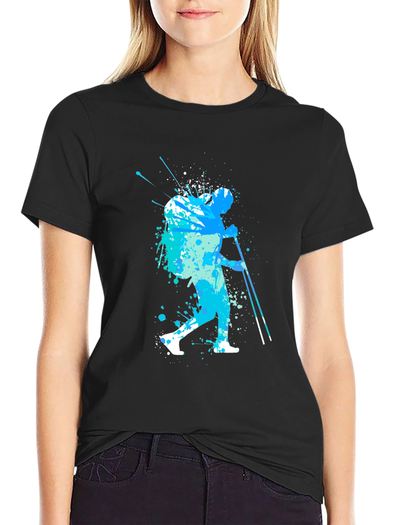 Abstract Hiker T-Shirt - Nature Adventure Apparel
