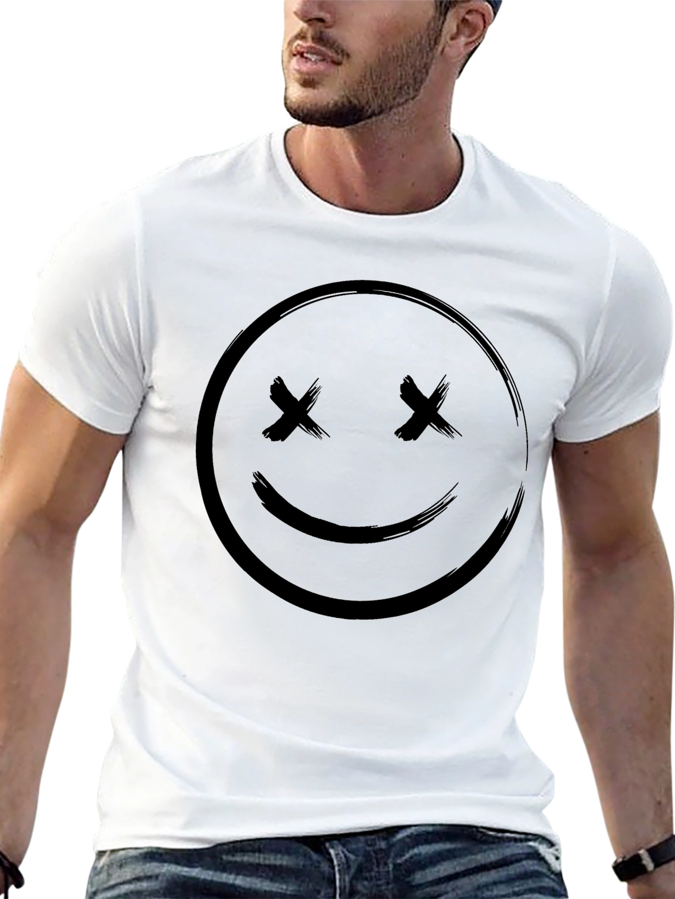 Black Smiley Face T-Shirt